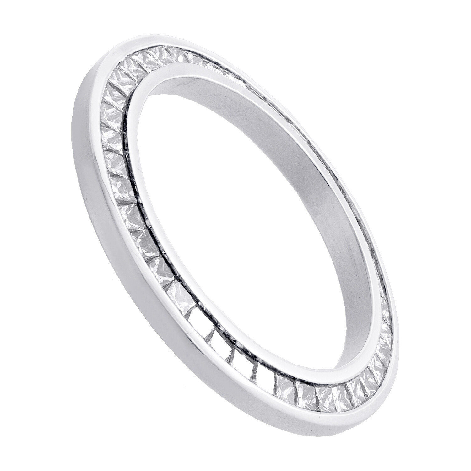 Rolex DateJust Custom Princess Cut Diamond Bezel to Fit ONLY 26mm Watches 2 CT.
