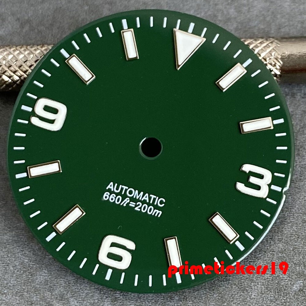 29mm Watch Dial+Hands Set Luminous Fit NH35 Miyota82 ETA2824 PT5000 Multicolored