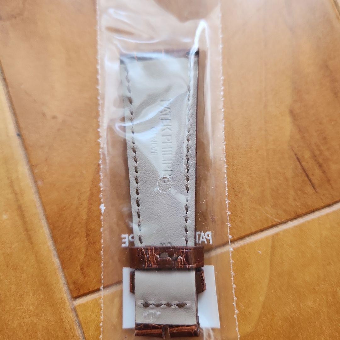 Patek Philippe Genuine Leather Strap Dark Brown Croco Embossed Gondolo New Japan
