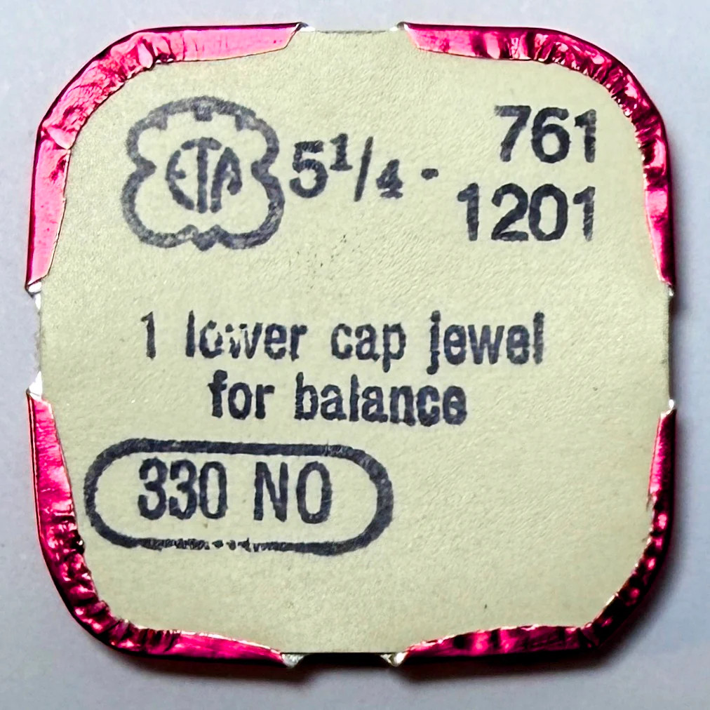 ETA 761 / 1201 – Lower Cap Jewel For Balance – 330 NO
