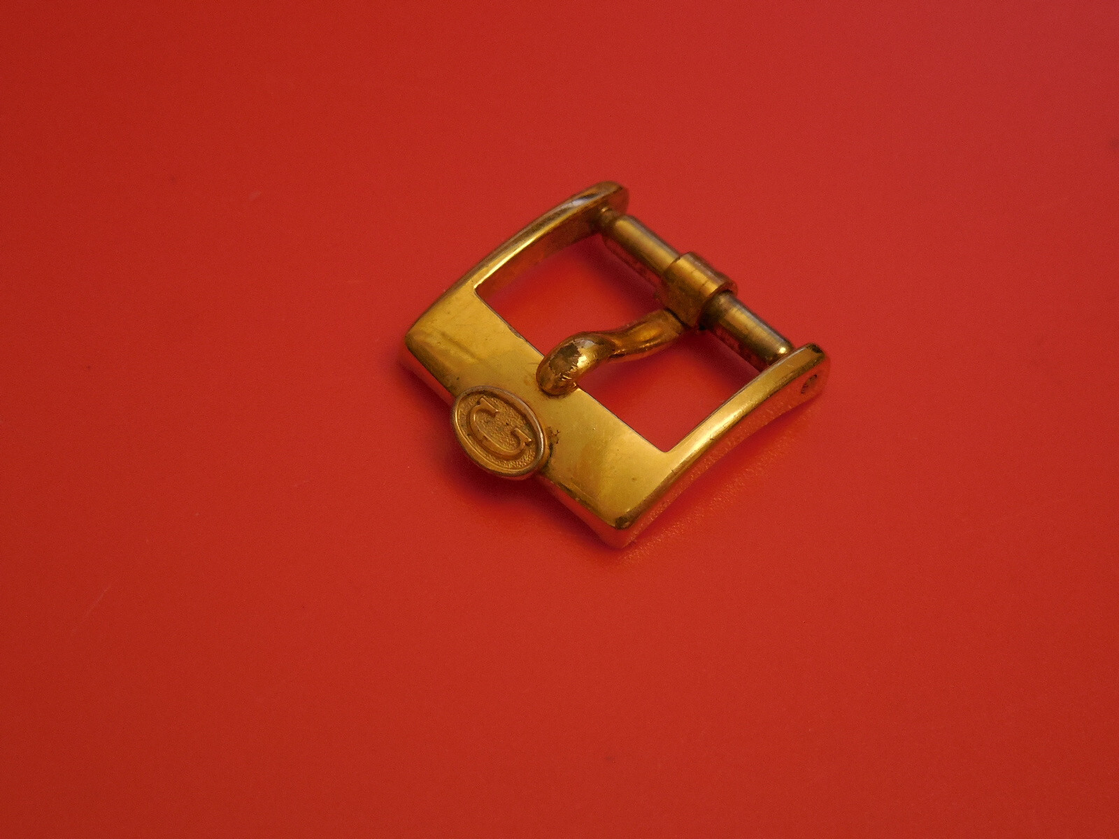 GENUINE CONCORD 12MM / 14MM GOLD TONE BUCKLE FOR LEATHER STRAP BAND BRACELET