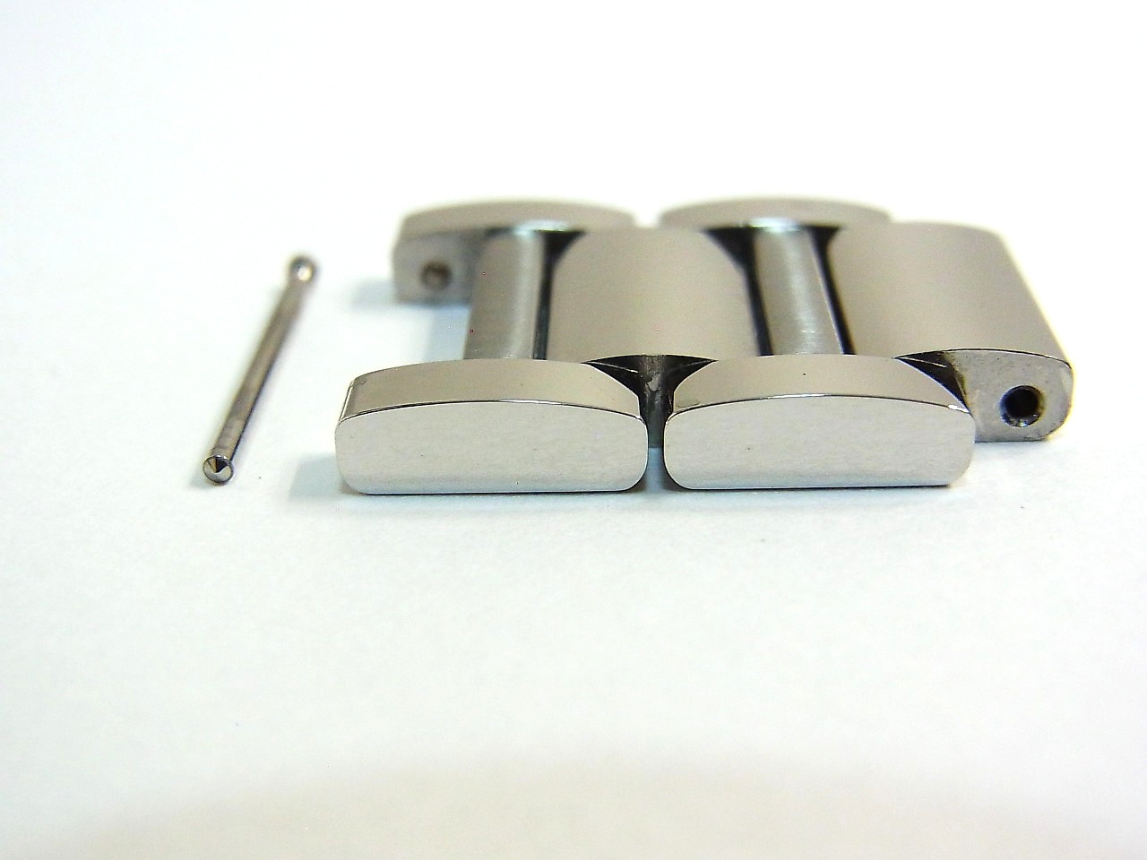 Cartier Tank Must 19mm 4323 WSTA0052 LM Genuine SS Link Watch Band 2pcs set Mint