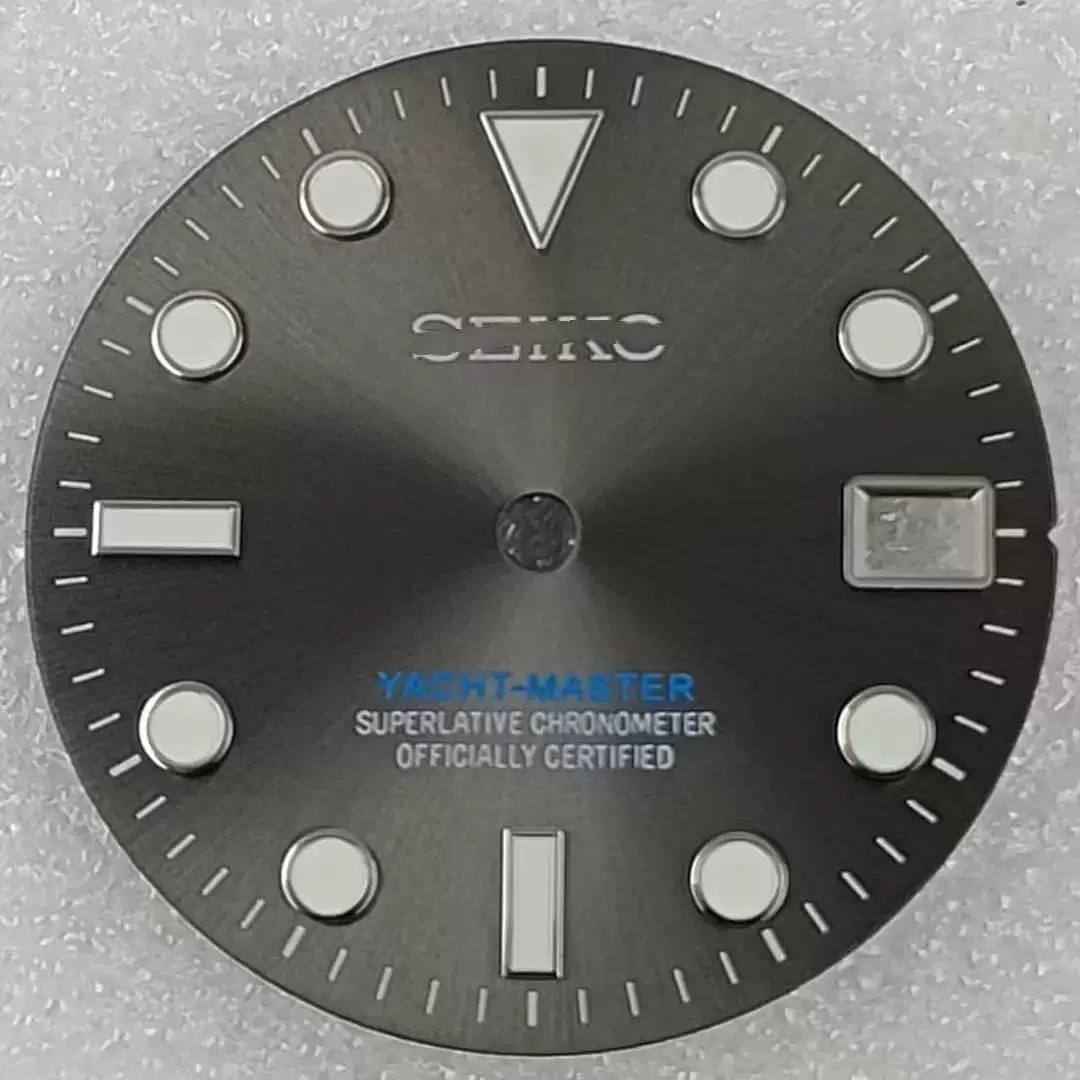 28.5mm Watch Dial Green Blue Luminous for Nh35 Nh36 Movement Watch Accessories