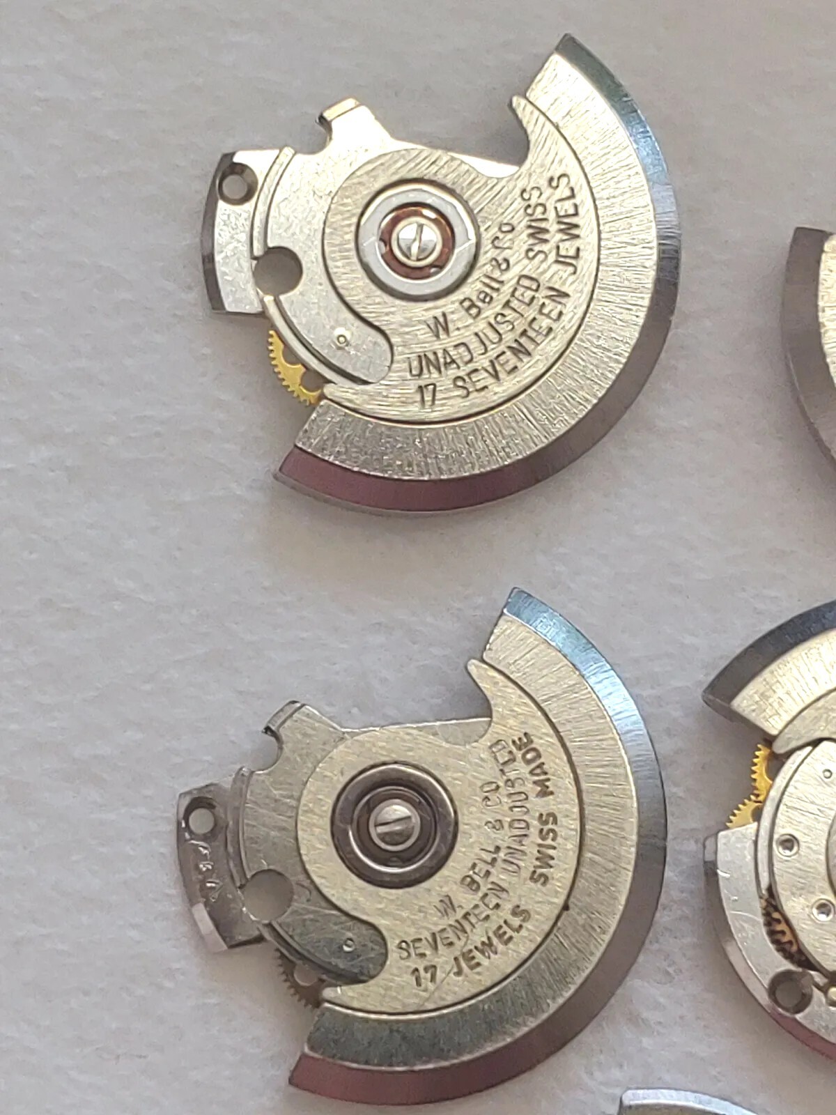 ETA 2670-2678: 7.75″‘ Winding Rotor & Bridge. Bell Watch Co. 17 Jewels, NOS