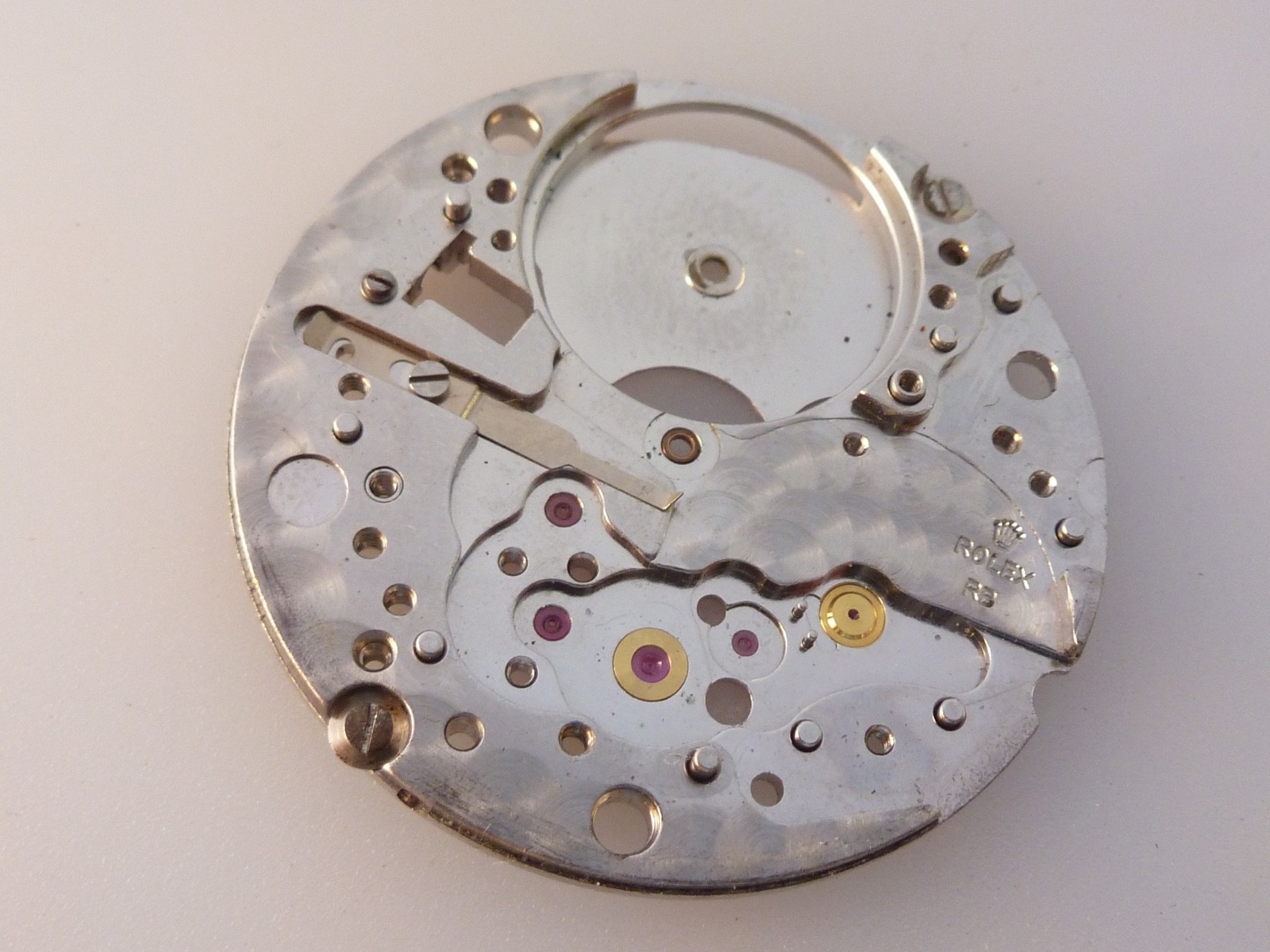 Genuine Vintage Rolex 1520 1530 1570 Complete main plate perfect with all stone