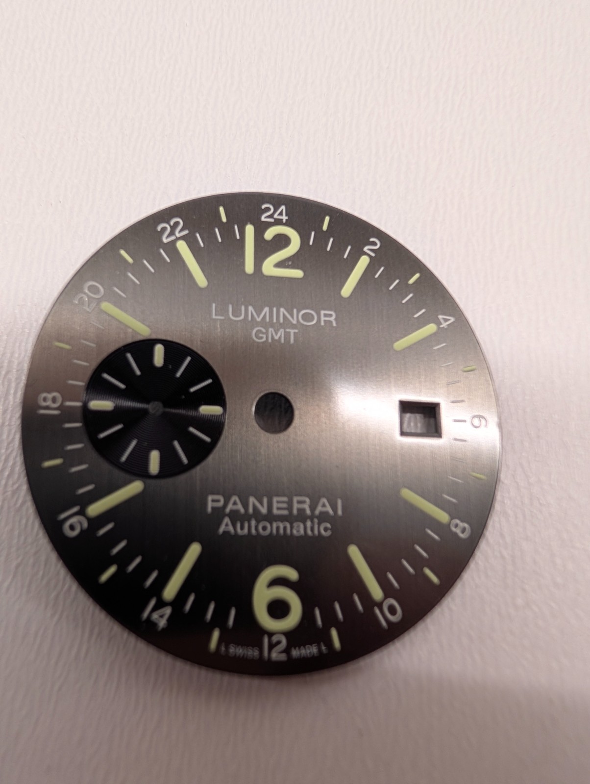 Panerai Luminor GMT Automatic Grey Dial 44mm Date Luminous Watch Part