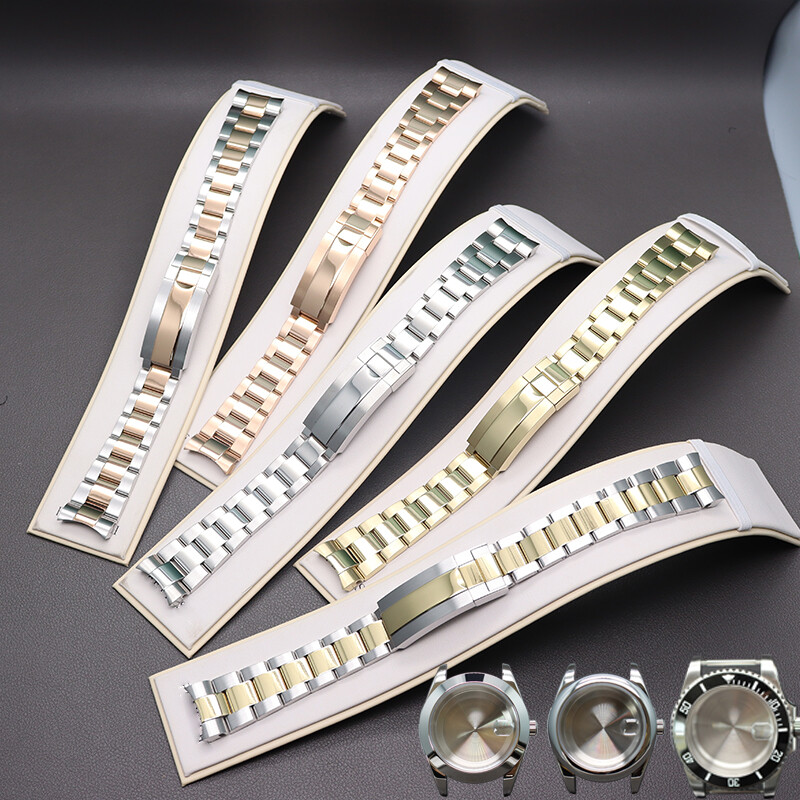 Watch Repair 20mm 316L Steel Bracelet For YACHT GMT Seiko Mod Parts