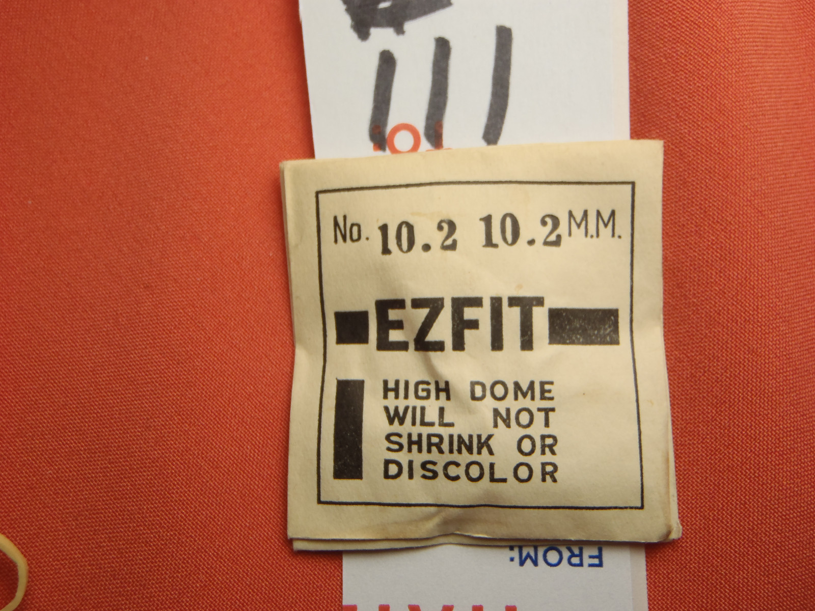 E-Z-FIT HIGH DOME ROUND PLASTIC WATCH CRYSTAL 10.2 MM NOS