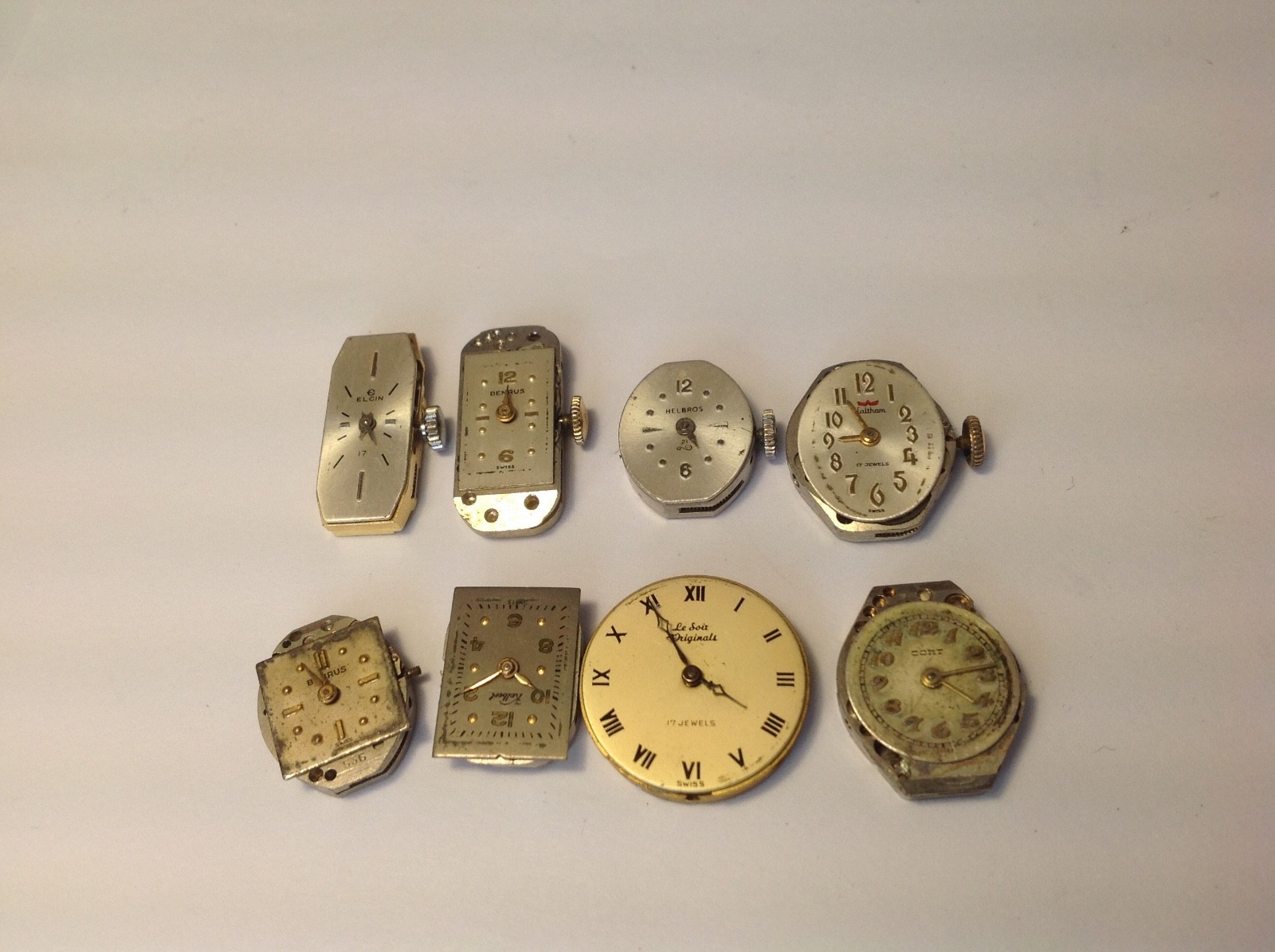 VTG~WATCH MOVEMENT LOT…ELGIN,WALTHAM,BENRUS..AND MORE