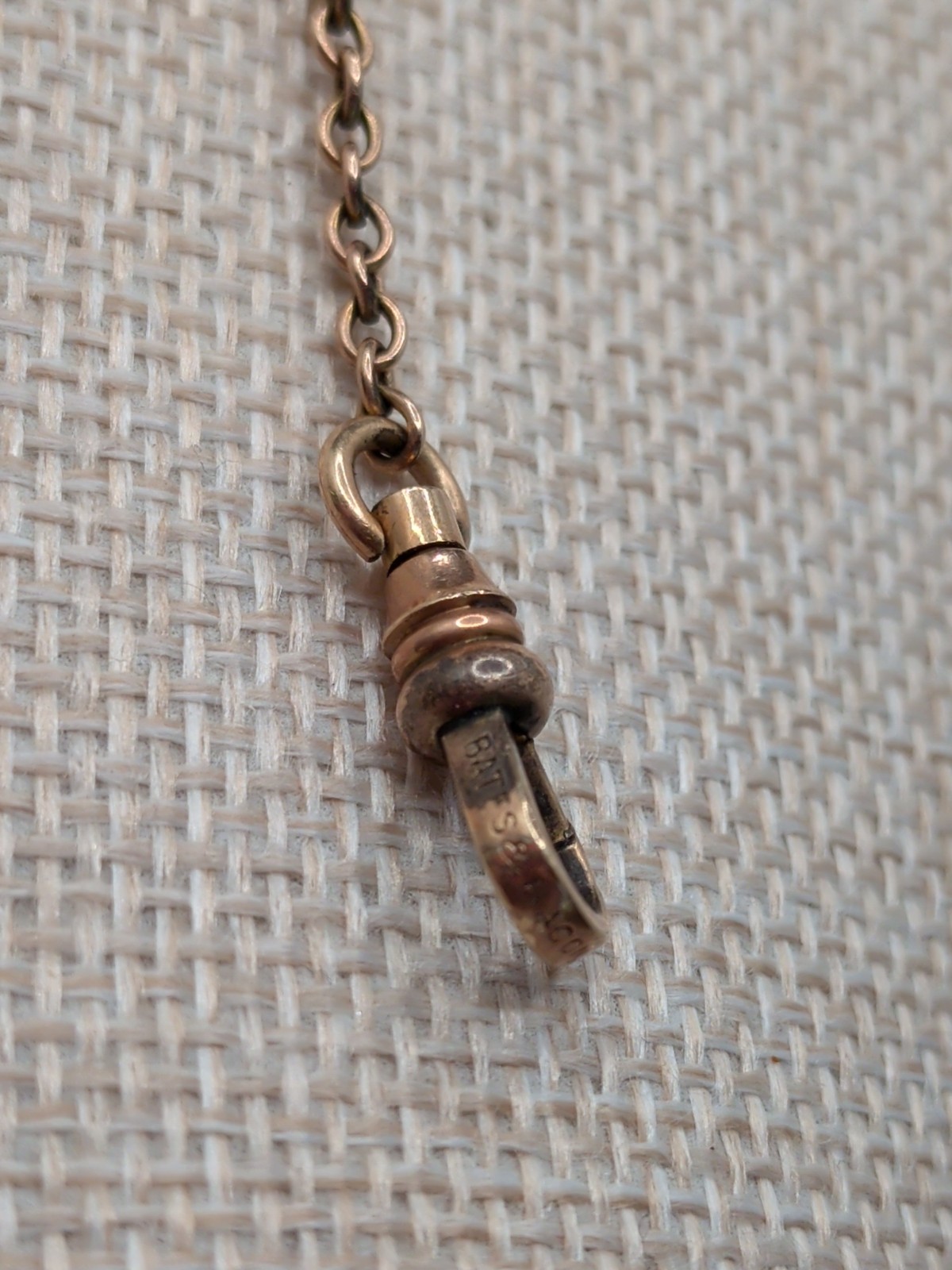 Antique Bates Bacon Pocket Watch Vest Clip Chain Salvage Repair Part Lot