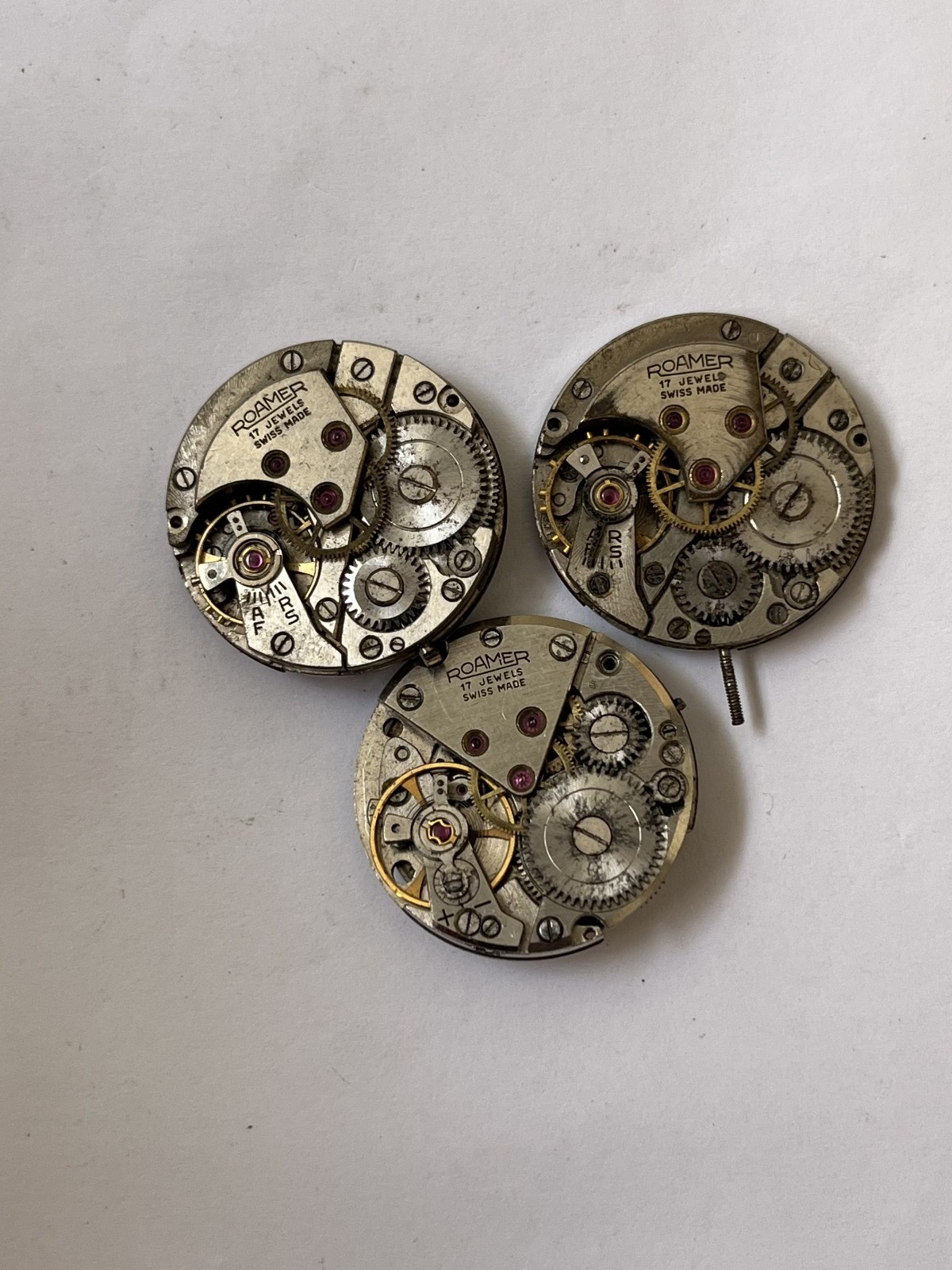 56x Swiss Watch Movements Lot AS FHF Ladies Gents Mixed Parts Repair Untested