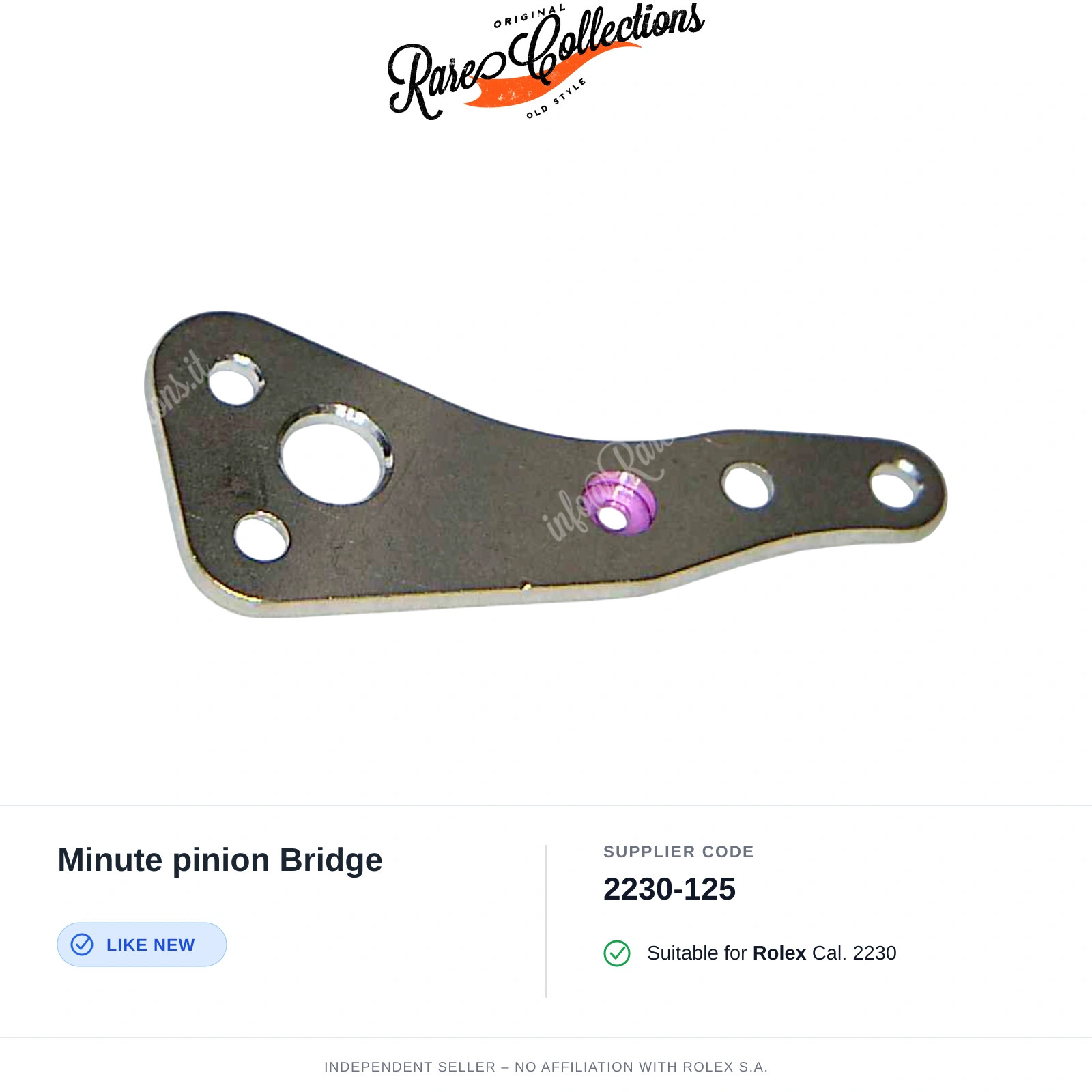 Pinion Bridge Minutes Like New for Rolex (cod. 2230-125) Minute pinion Bridg