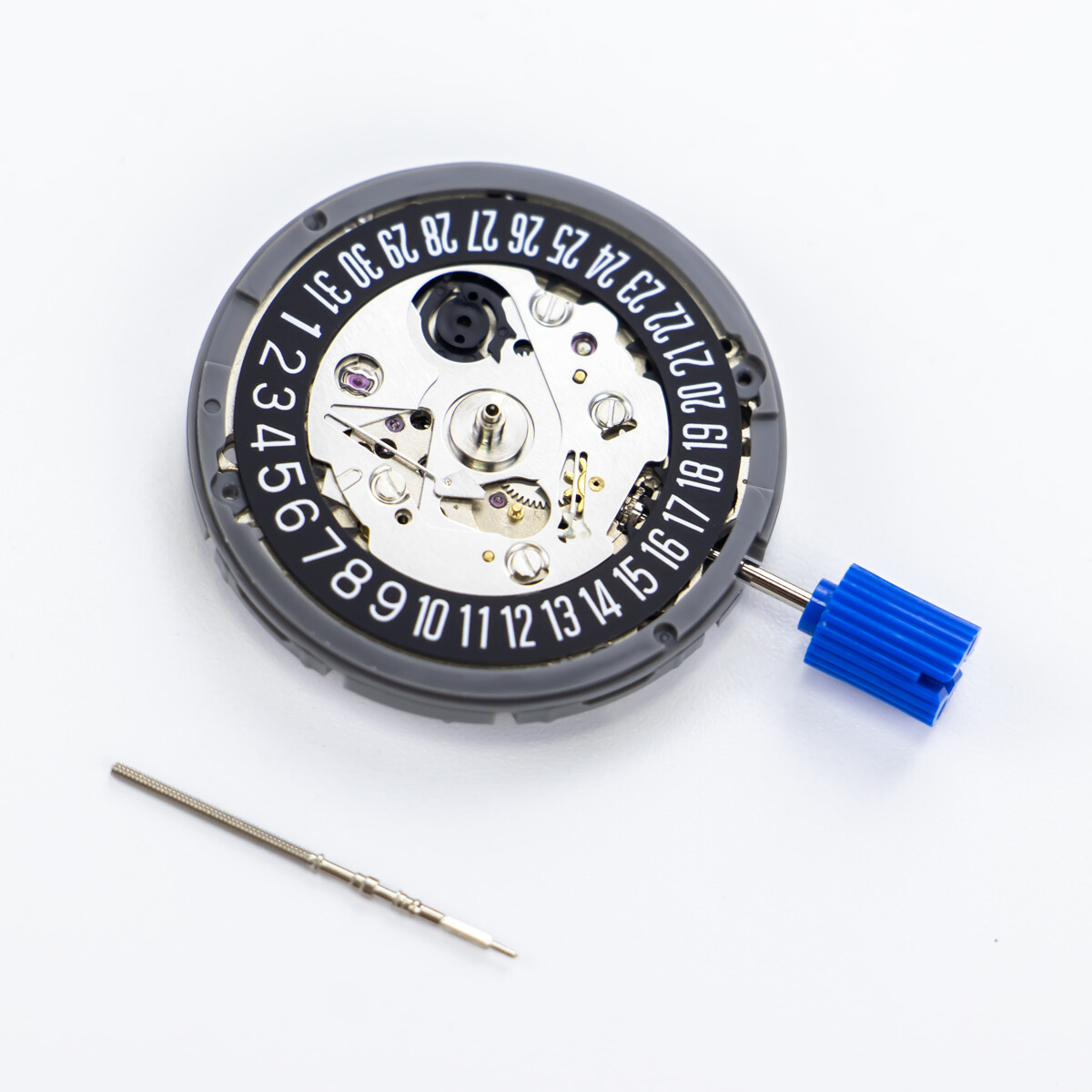 NH35A Automatic Watch Movement SII TMI Black Date Window at 3 w/ White Date Disc