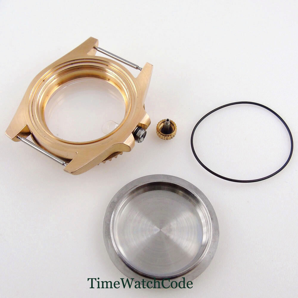 40mm CUSN8 Solid Bronze Diver Watch Case Fit NH35 ETA2824 PT5000 Sapphire Glass