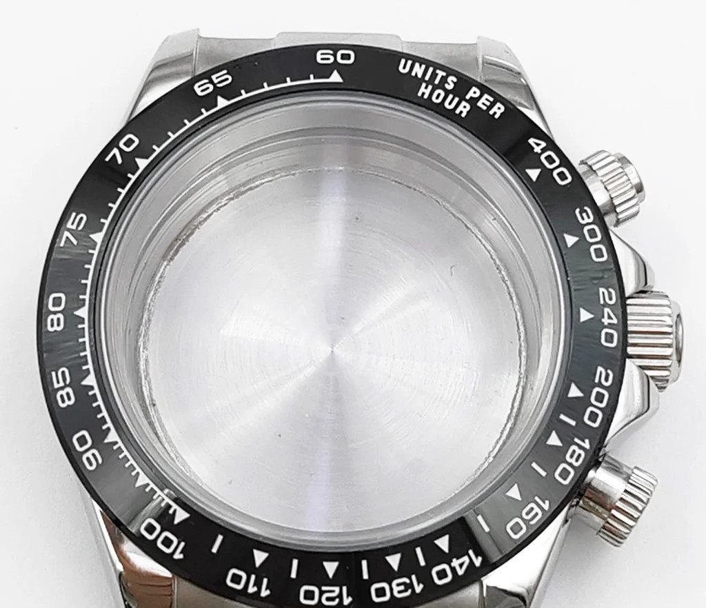 VK63 Watch Case 39mm Stainless Steel Silver Gold Color with Strap