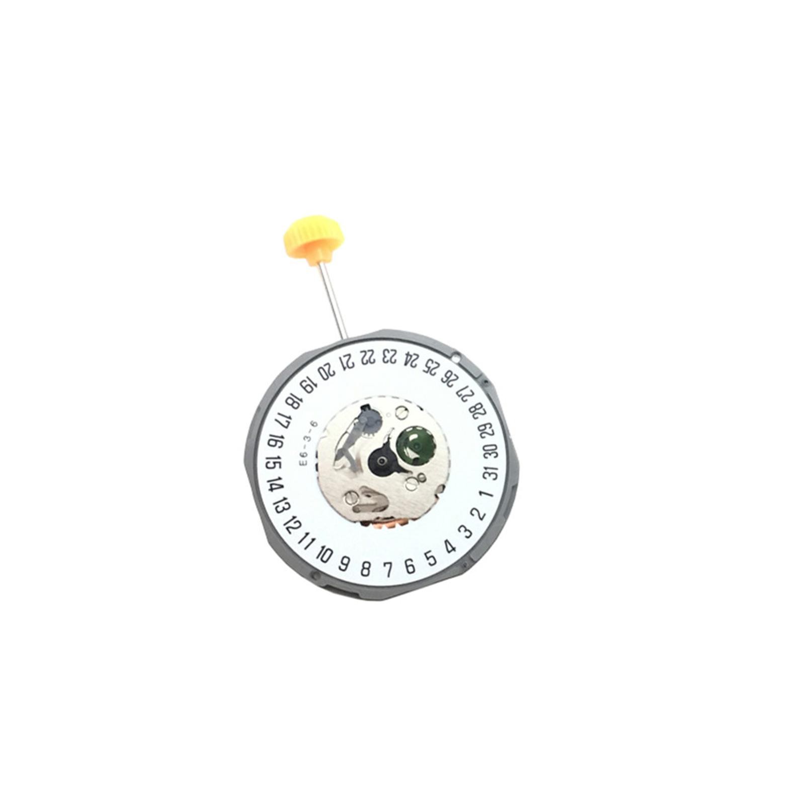 Quartz Watch Movement White Dial Date@6 With Adjusting Stem For Miyota 1M12 y