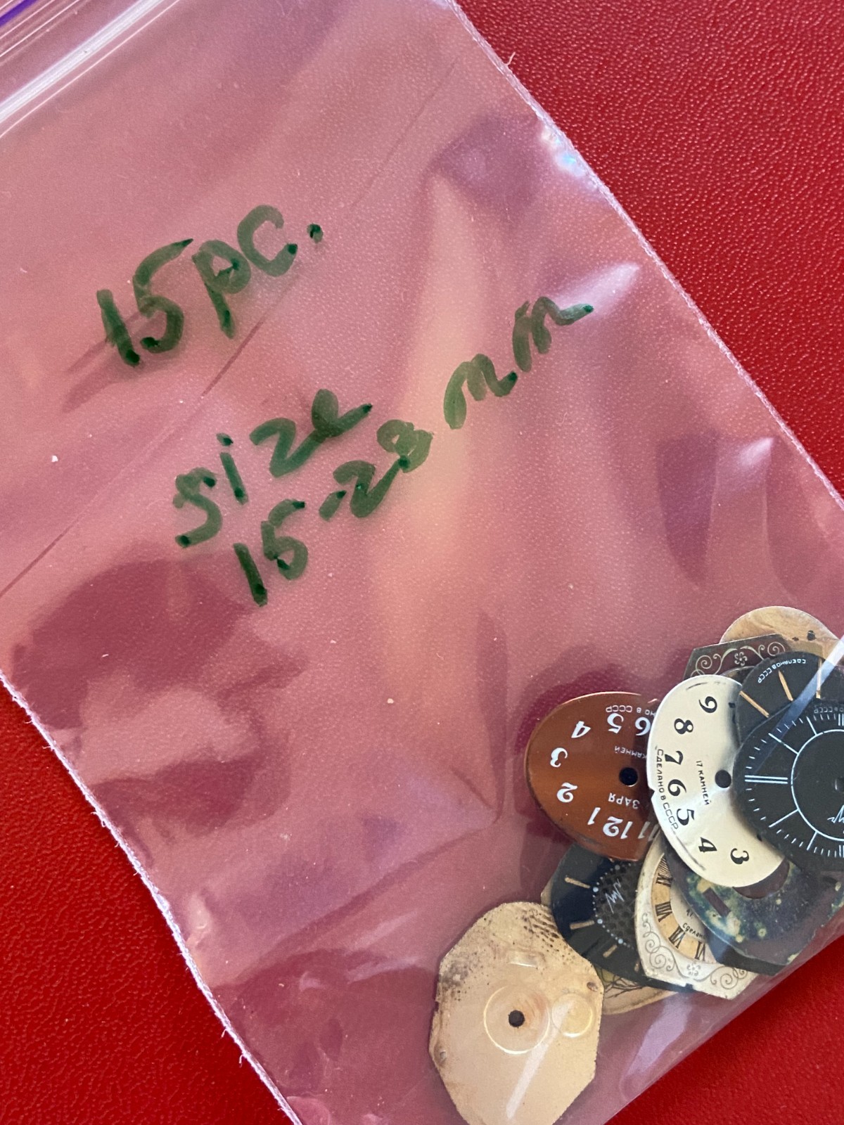 LOT of 15 Watch Faces Mixed Color Watch Vintage Dial Steam Punk