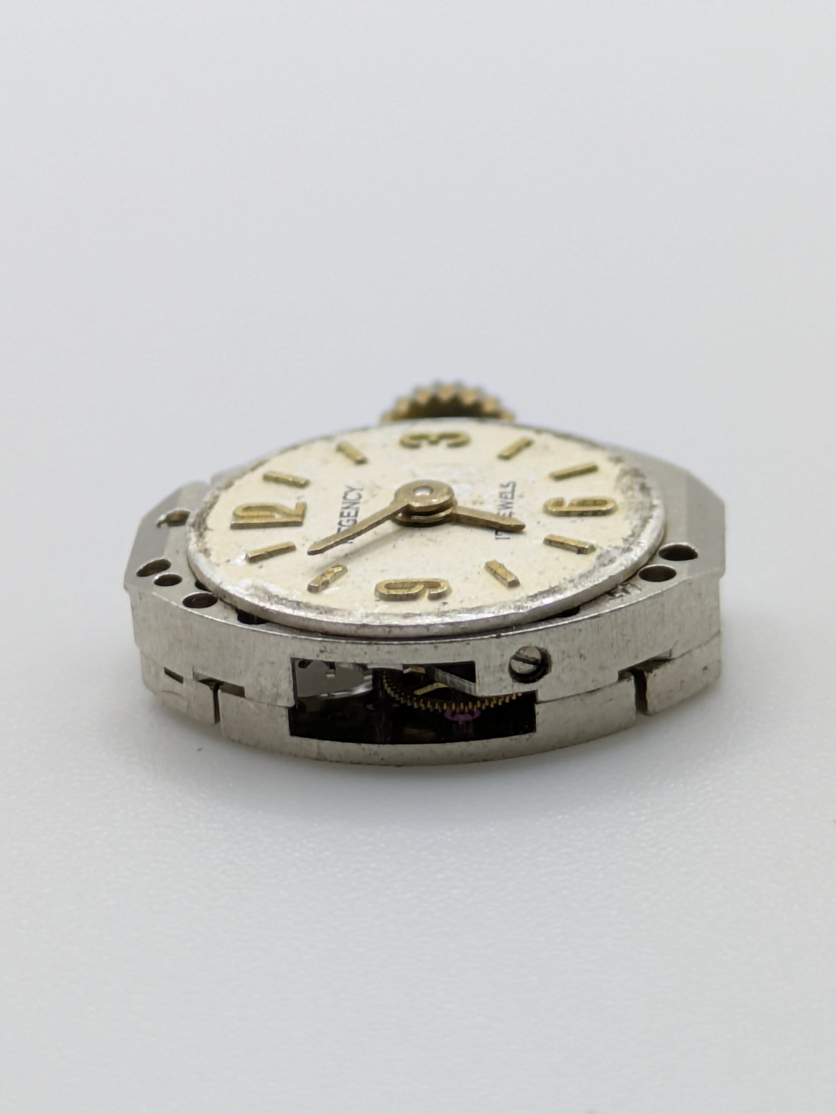 AS 1677 Regency Manual Watch Movement 17 Jewels Bad Balance Parts Repair 15.8mm