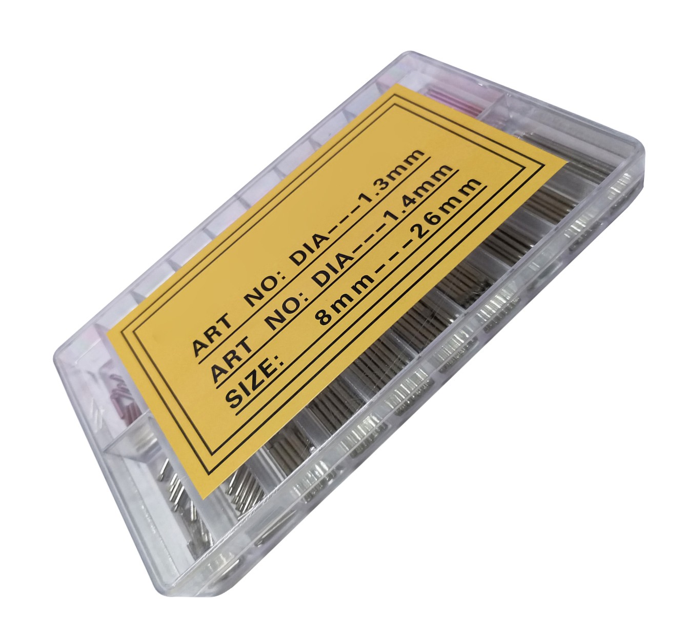 300Pcs 1.3&1.4mm Diameter Knurled Watch Spring Bar Link Pin Assortment 8~26mm a