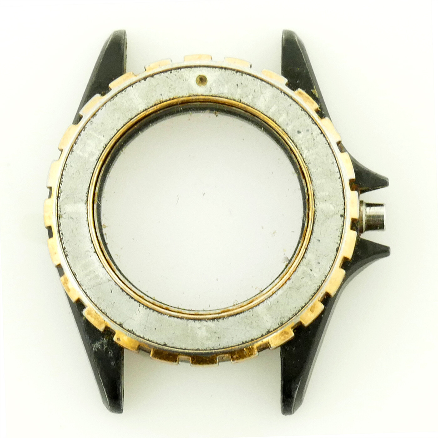 TAG HEUER DIVER 1000 2-TONE GOLD PLATED + PVD LADIES CASE FOR PARTS OR REPAIRS