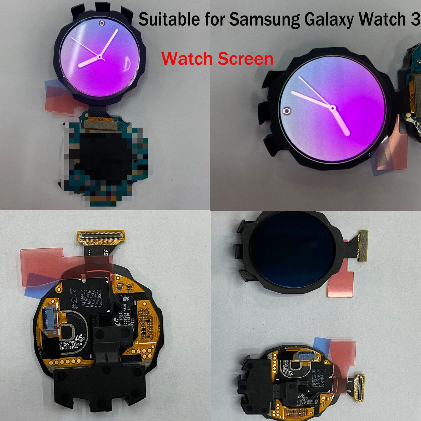 For Samsung Galaxy Watch 3 LCD Display Screen Watch Screen Panel Replacement Kit