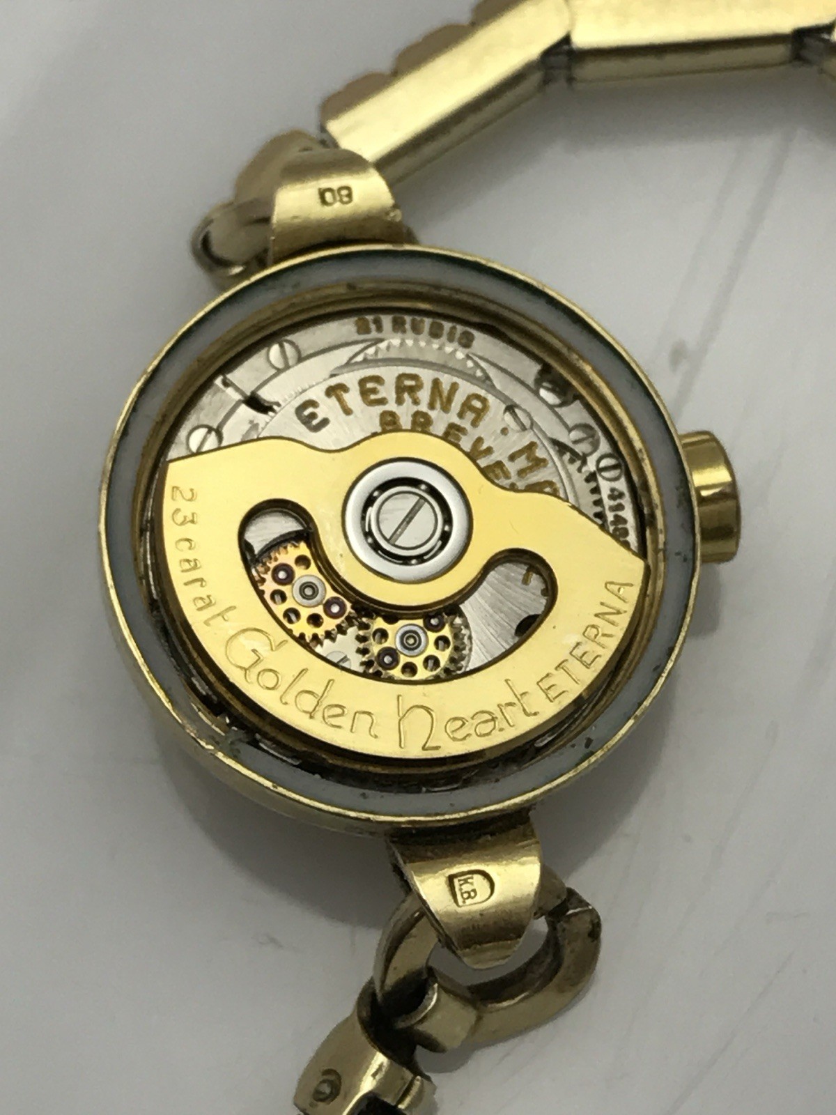 Eterna-Matic, “23 Karat Golden Heart”, “21 Rubie”, Ladies Watch RARE Collectible