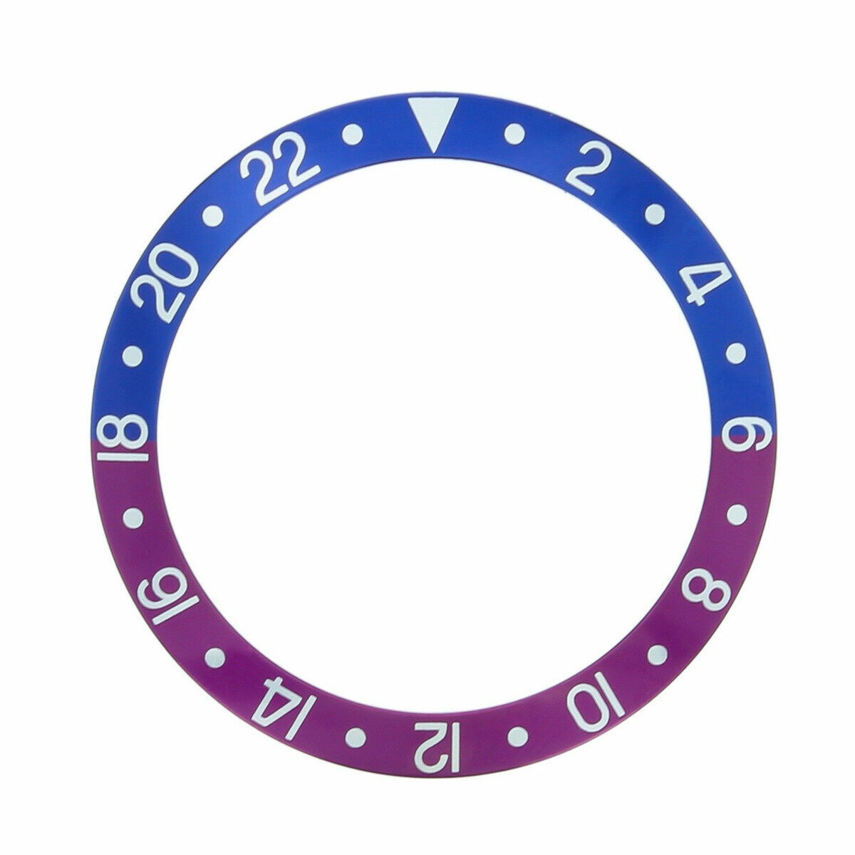 BEZEL INSERT ALUMINIUM FOR ROLEX GMT I 1675 16750 FUCHSIA PINK PANTHER