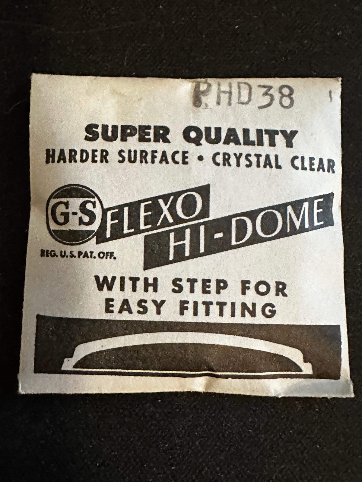 GS Flexo Round HI-DOME Crystal PHD 38 – 36.8 mm – New
