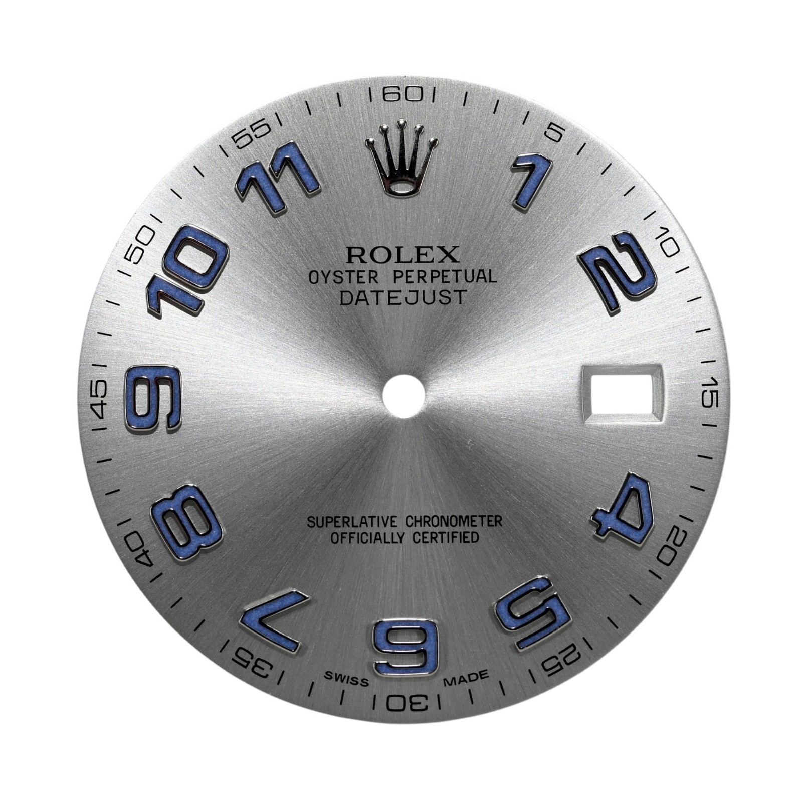Rolex Original Factory Silver/ Blue Datejust II 41mm Watch Dial Ref: 116334!