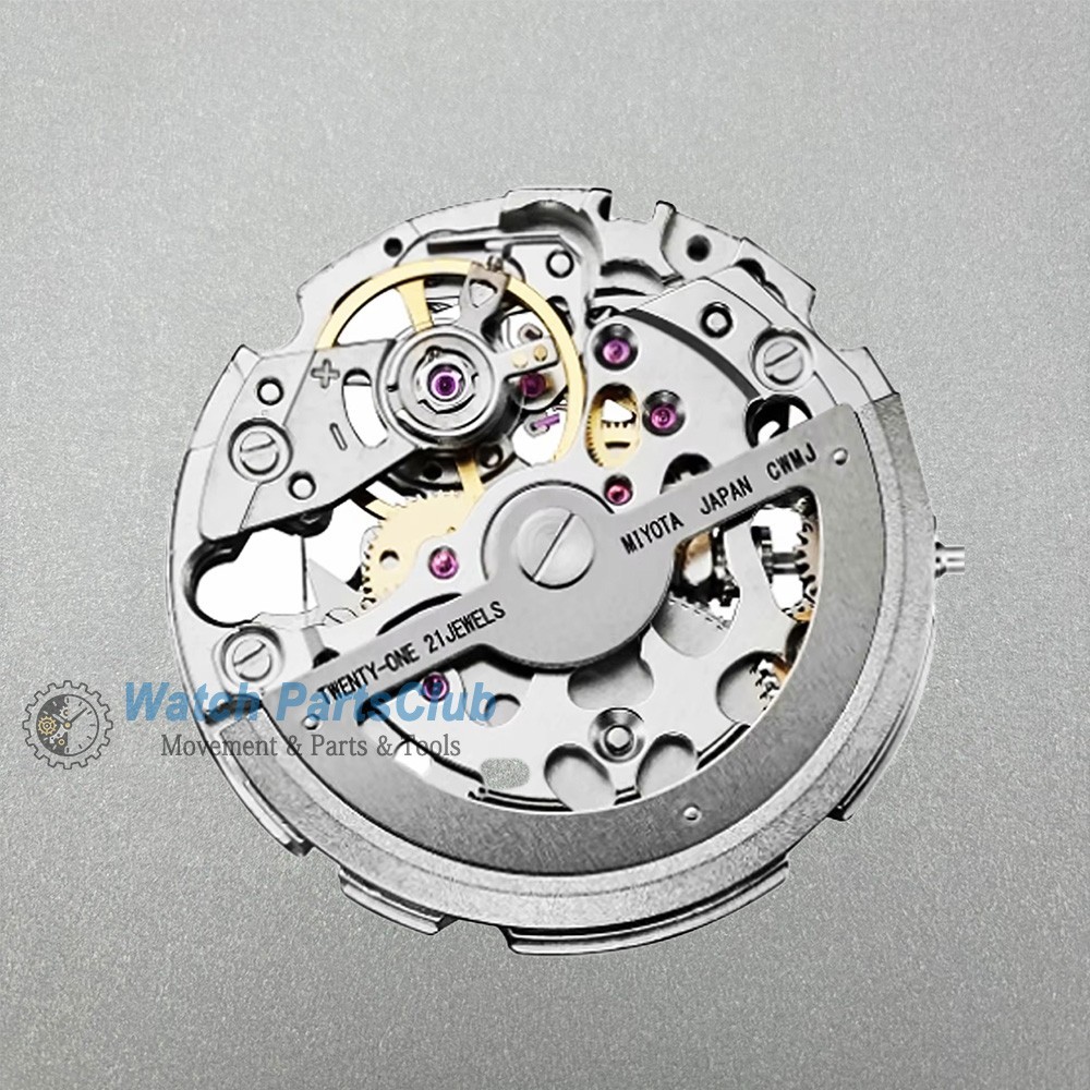 Japan Miyota 8N24 Automatic Movement Self-winding Skeleton Mechanism 21 Jewels