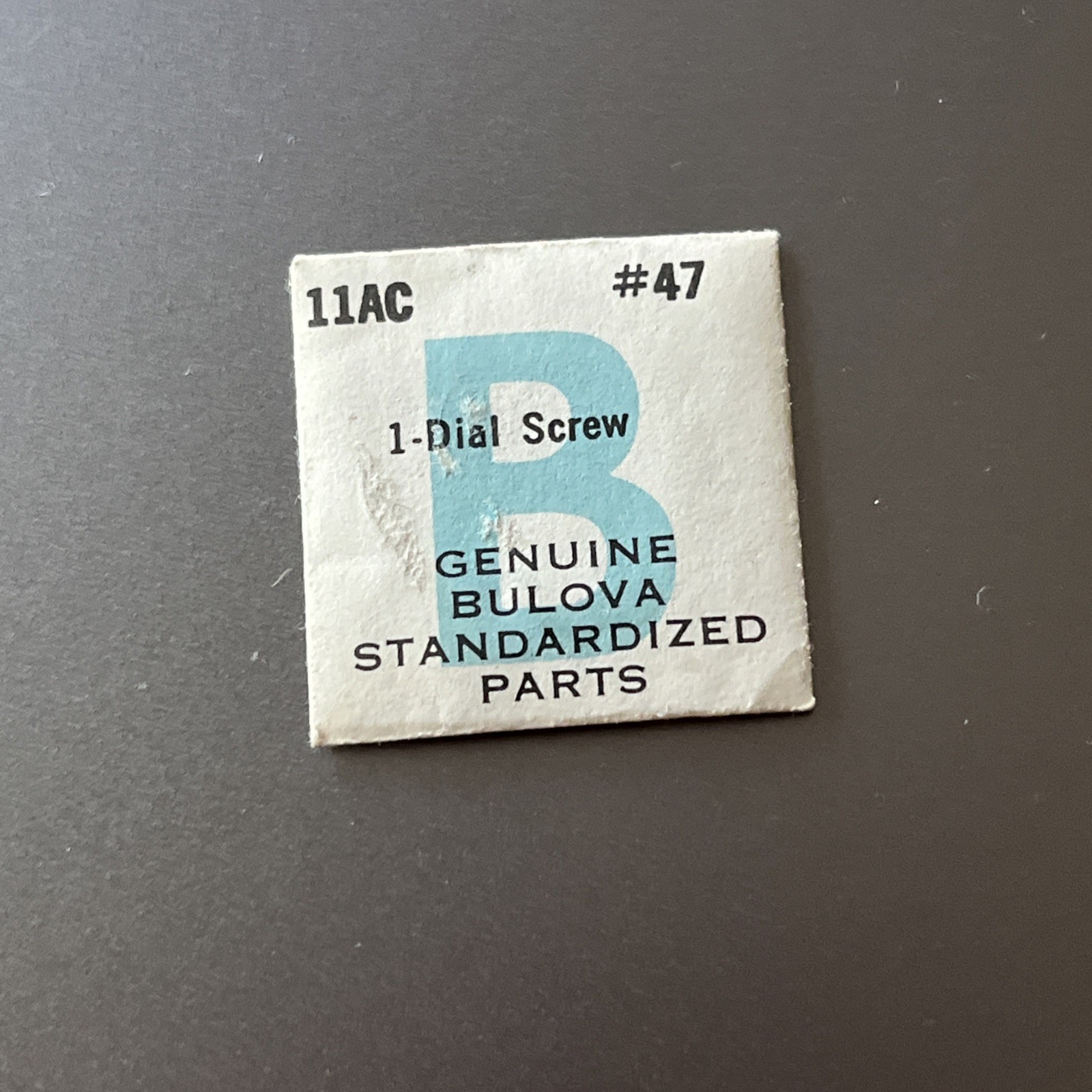 Bulova Watch Movement Part #47 Dial Screw 11AC