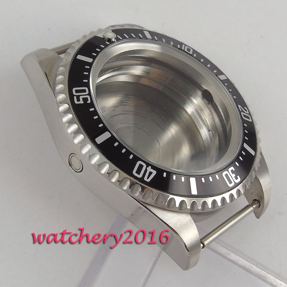 42mm Watch Case Aluminum Bezel Fit Miyota8215 ETA2836 DG2813 Movement
