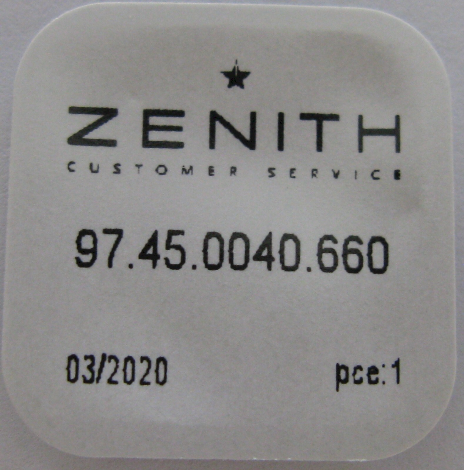 Zenith Elite 660 670 680 … Watch Parts 1481 reduction wheel x1