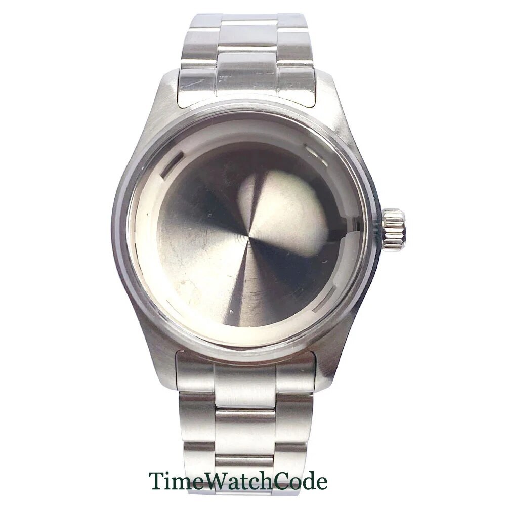 36mm Pilot Diving Watch Case Fit NH34 NH35 NH36 NH38 Sappire Crystal Waterproof