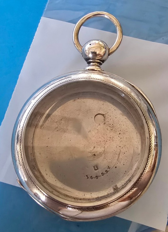 VINTAGE BIG 4OZ 18 SIZE COIN SILVER DUEBER POCKET WATCH CASE KEY WIND/KEY SET