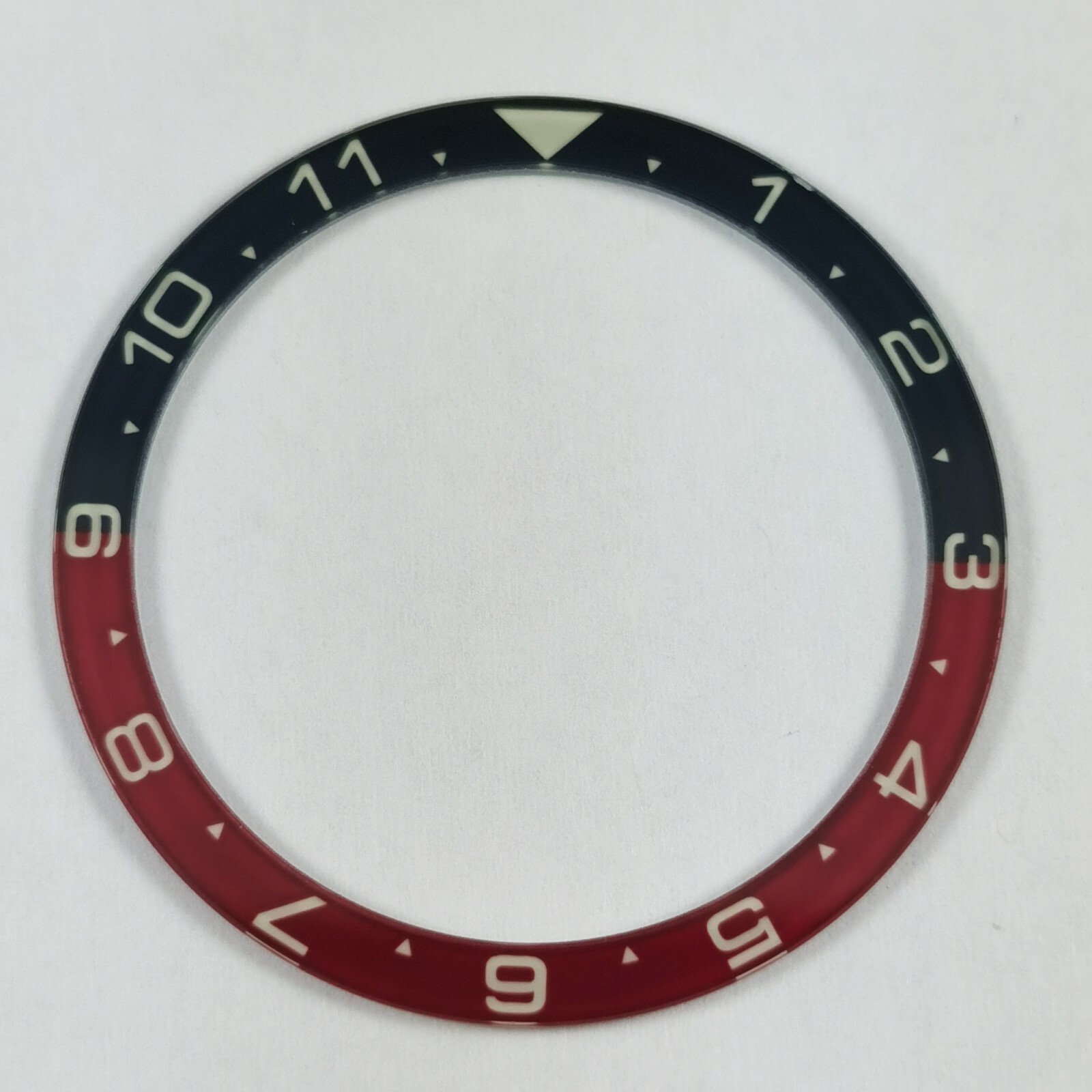 GI0552 SKX007/SRPD Flat Glass Bezel Insert – Lumed Pepsi Dual Time