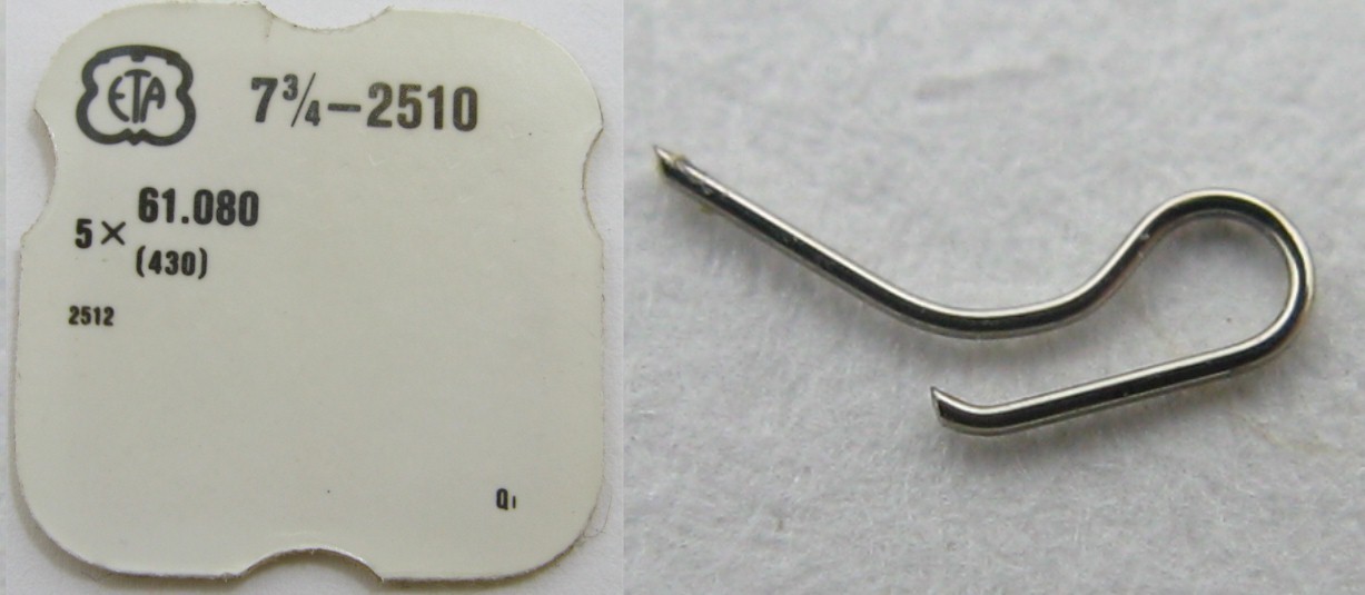 ETA 2510 2512 … watch movement part: click spring #430