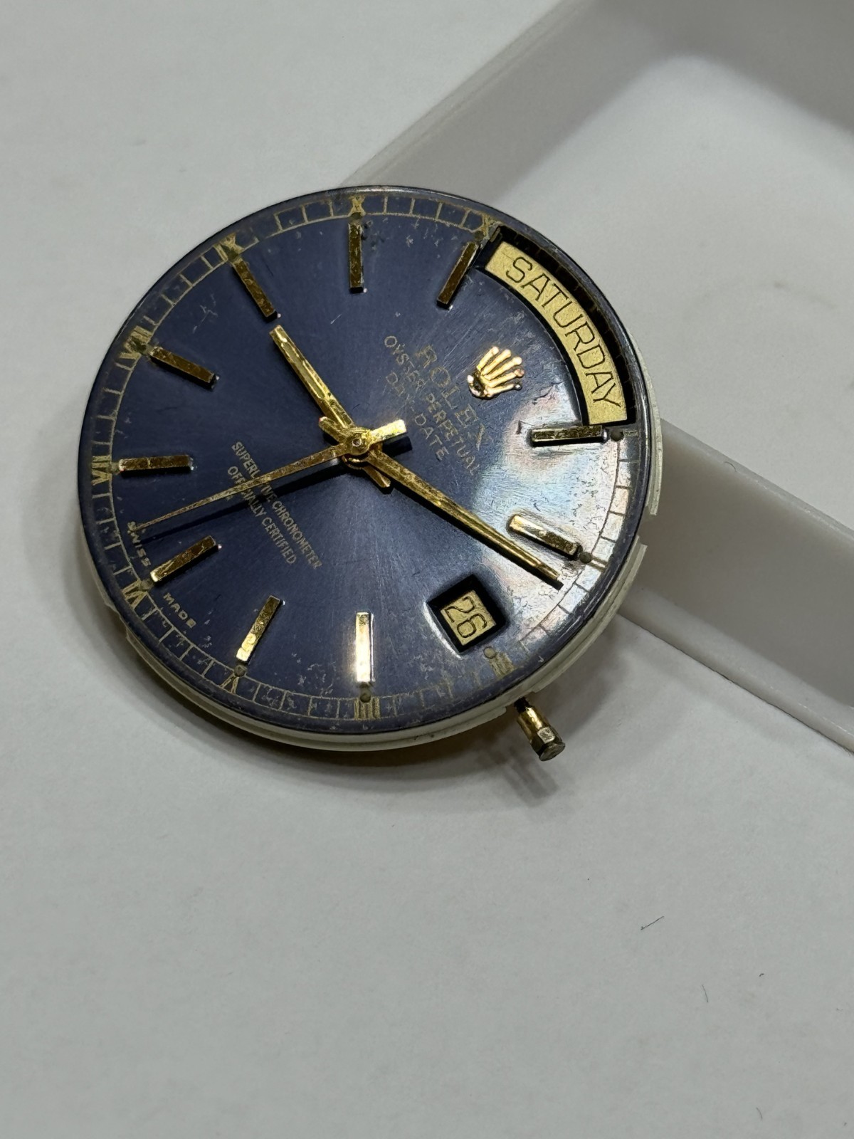 Eta 2834-2 Automatic Day Date Movement Swiss Made Running