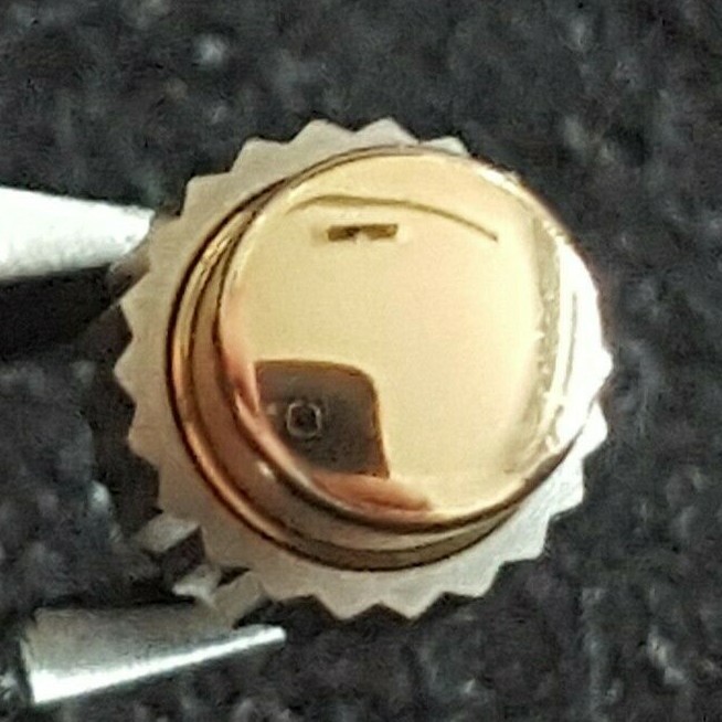 Omega Pusher Part Number 086-0075TI-BP, Titanium-18KT Pink Gold Cap