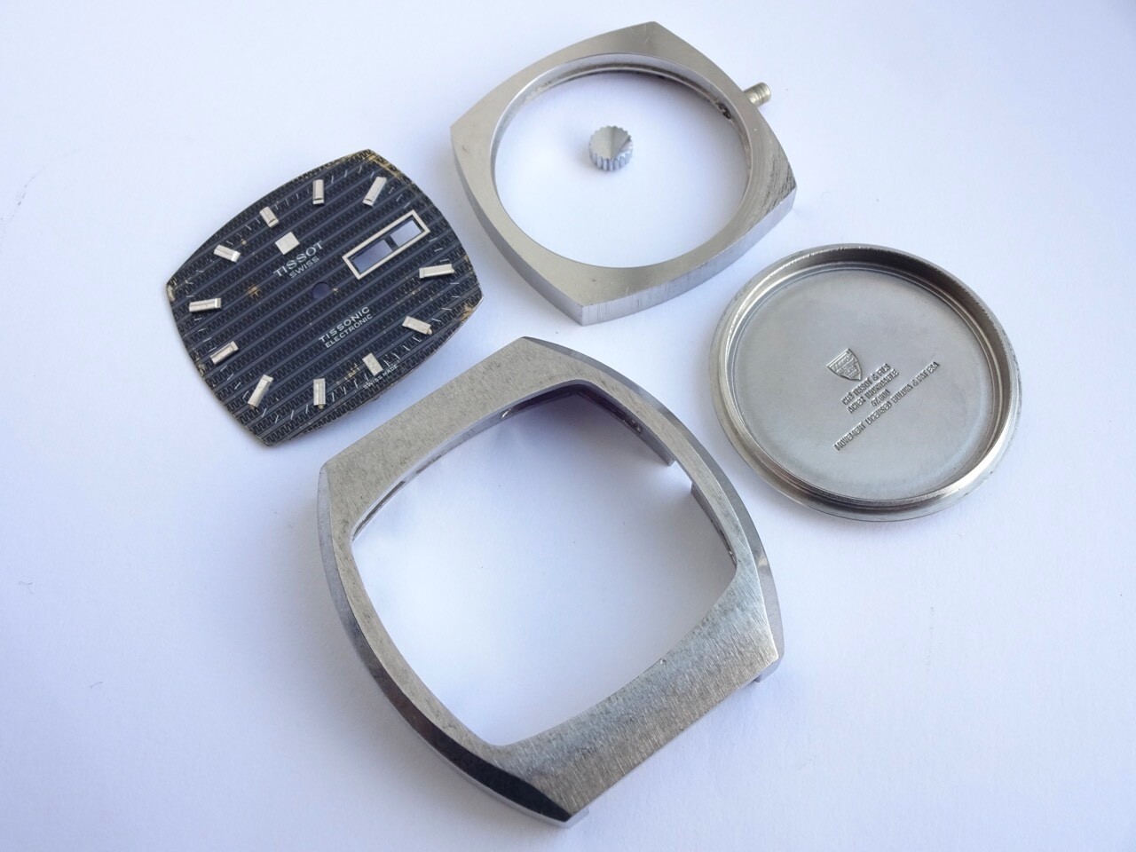 Tissot Steel Case Parts 47.800 for Tissonic 2020 ESA9164 F300 Tuning Fork (848A)
