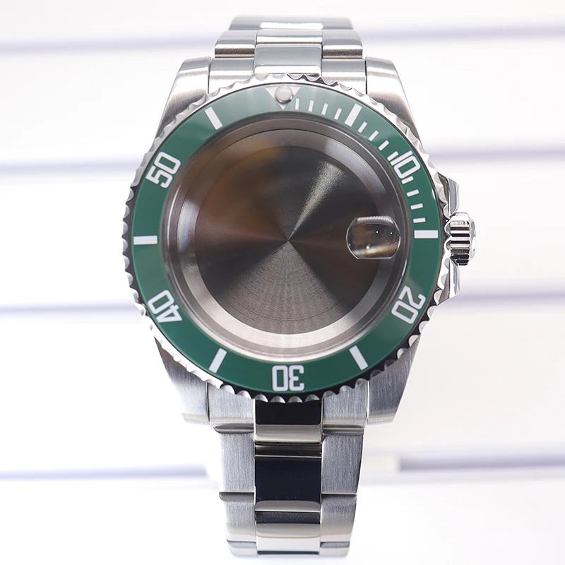 40mm Watch Case Ceramic Bezel Sapphire For Sub Nh35 Nh36 Nh38 Eta2824 Miyota8215