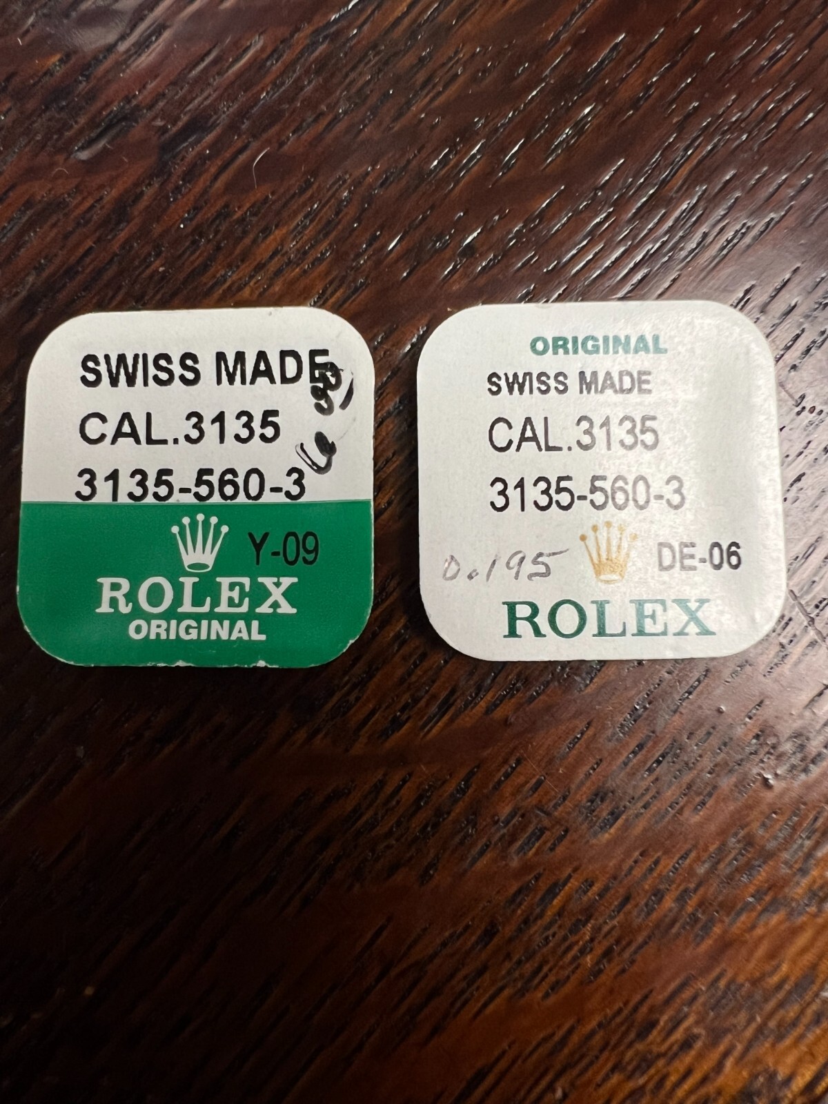 Rolex Caliber 3135 #560-3. Spring Clip for Oscillating Weight. Genuine Rolex