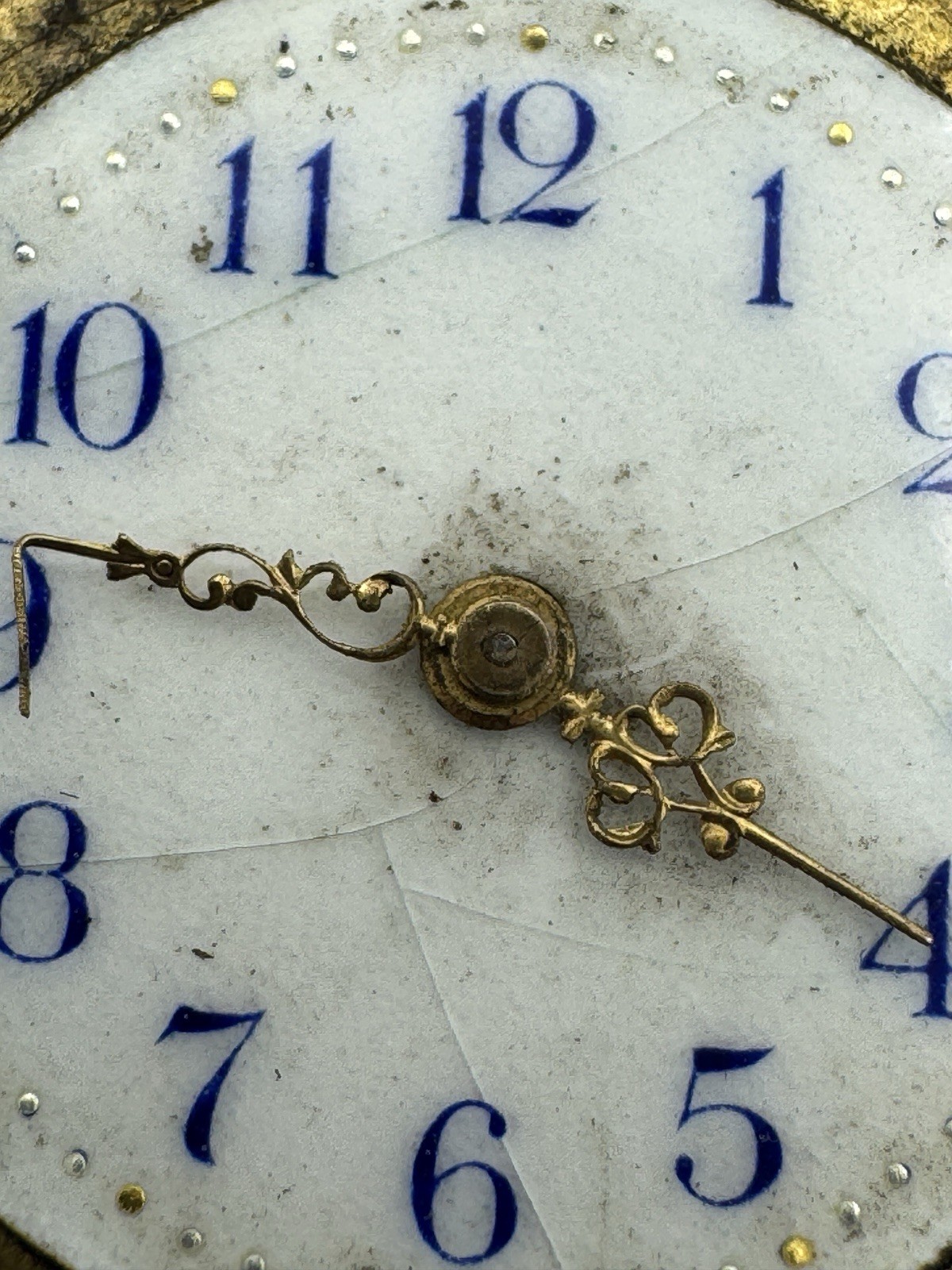 Vintage New England Watch Co Partial Pocket Watch Movement For Parts Or Repair