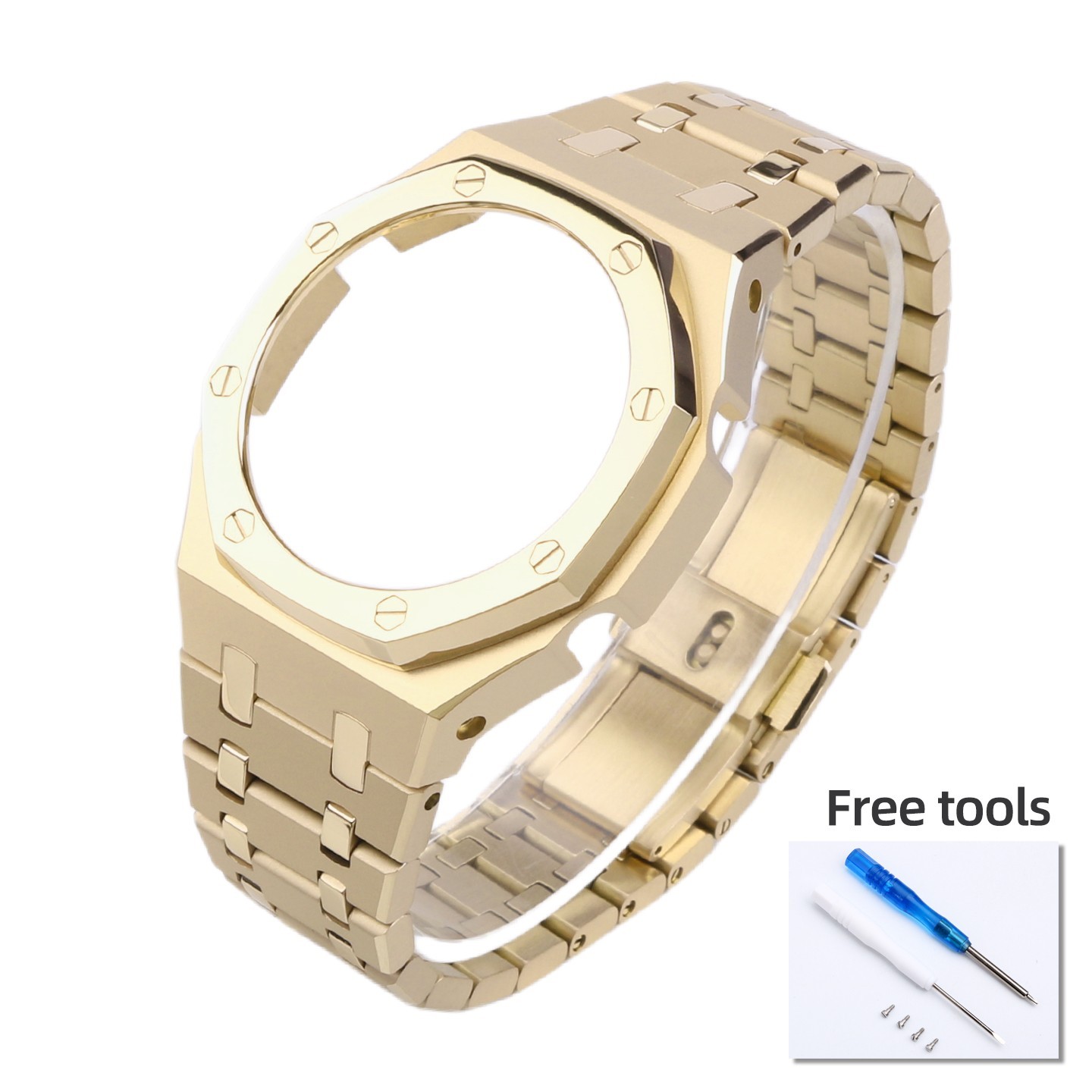 For Casio GA2100 GA2110 GA-B2100 Mod Kit Casioak GA-2100 Steel Watch Case Strap