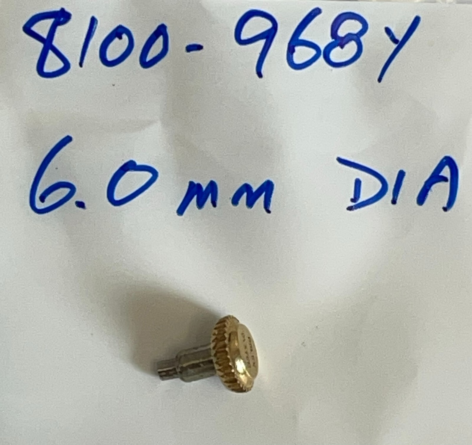 Genuine Rolex Vintage Oyster Yellow Gold 6.0mm Crown (8100-968Y)