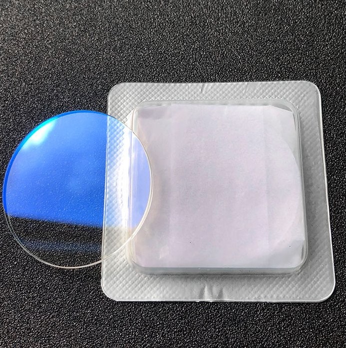 1.2-2.5mm Thick Sapphire Crystal Watch Glass 21-40mm Anti-Reflective Blue Coated