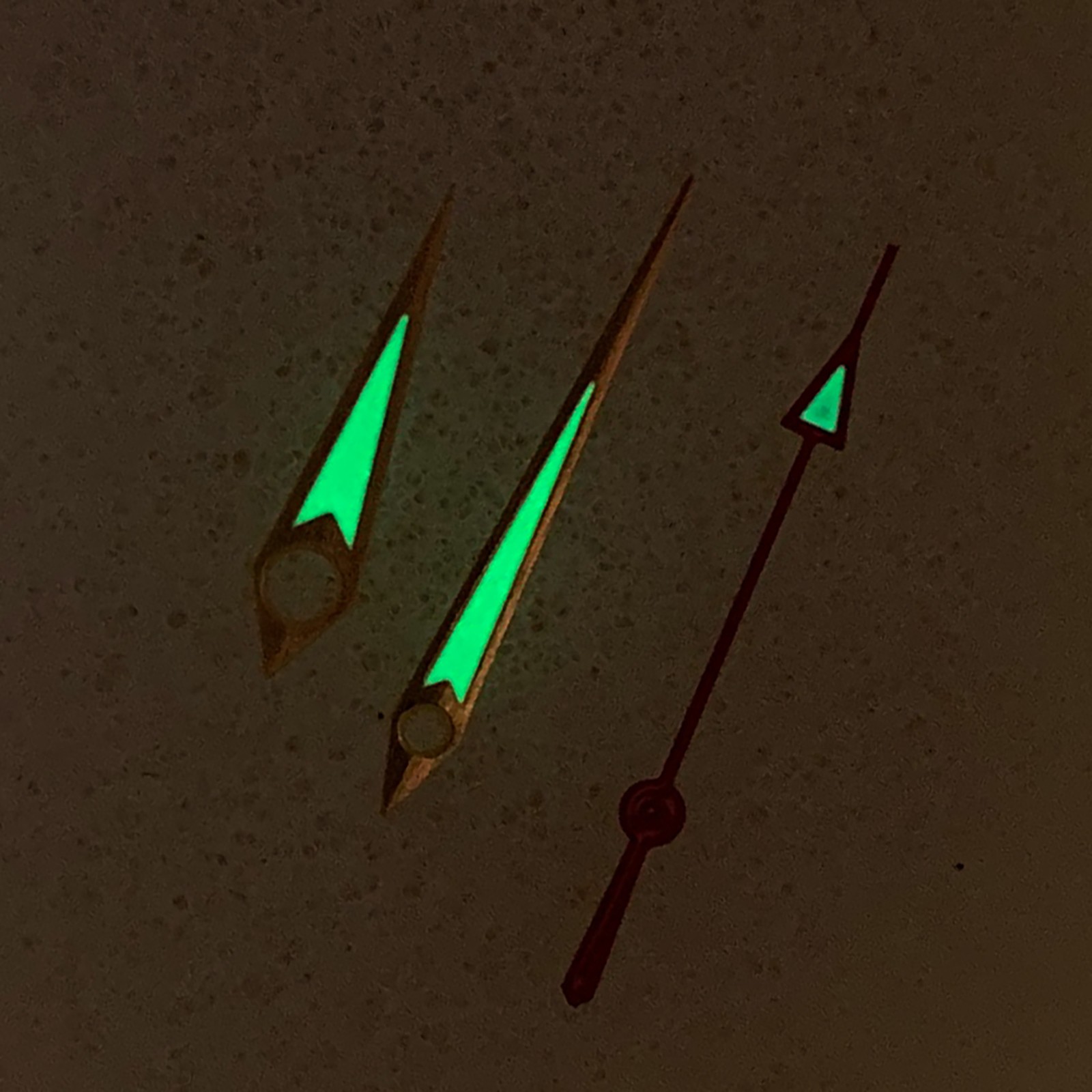 Watch Hands Green Luminous Watch Pointers for NH35/NH36/4R/7S Movement