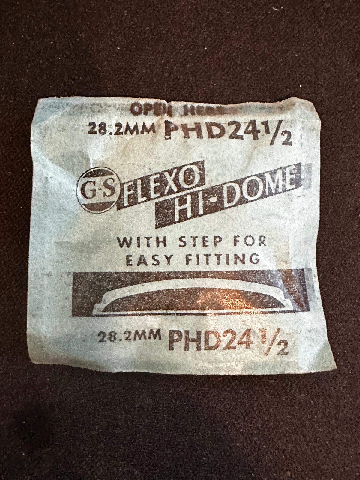 GS Flexo Round HI-DOME Crystal PHD 24½ – 28.2 mm – New