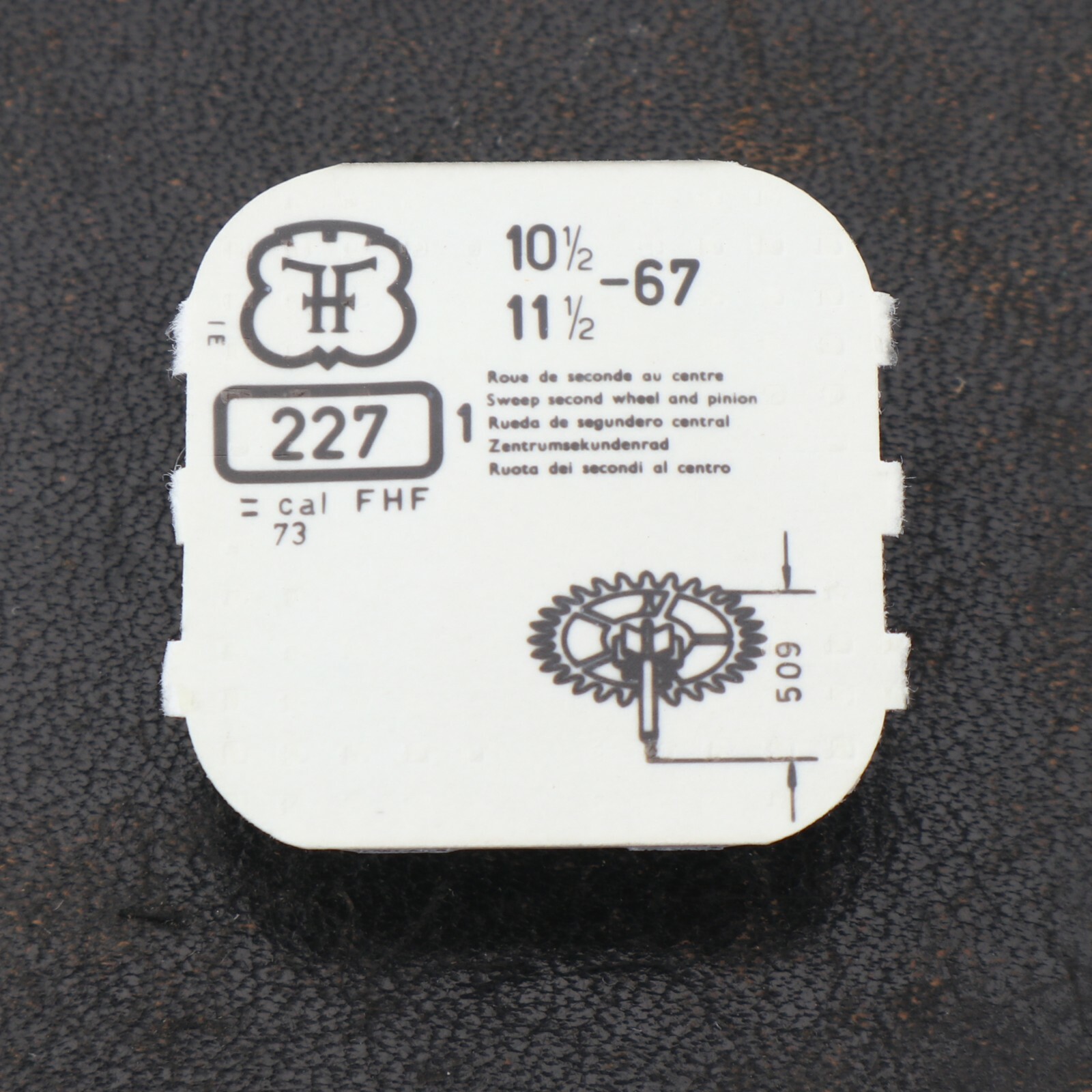 NOS Original FF 67 Watch Part #227 Sweep Second Wheel New Old Stock (C15D22)