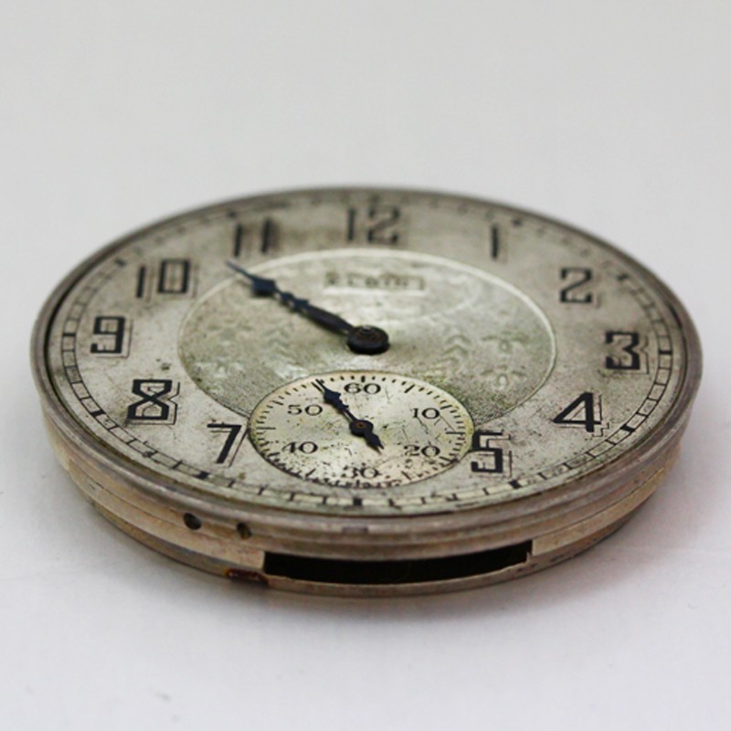 Elgin Grade 345 Model 3 12 Size Pocket Watch Movement & Fancy Dial ca. 1924